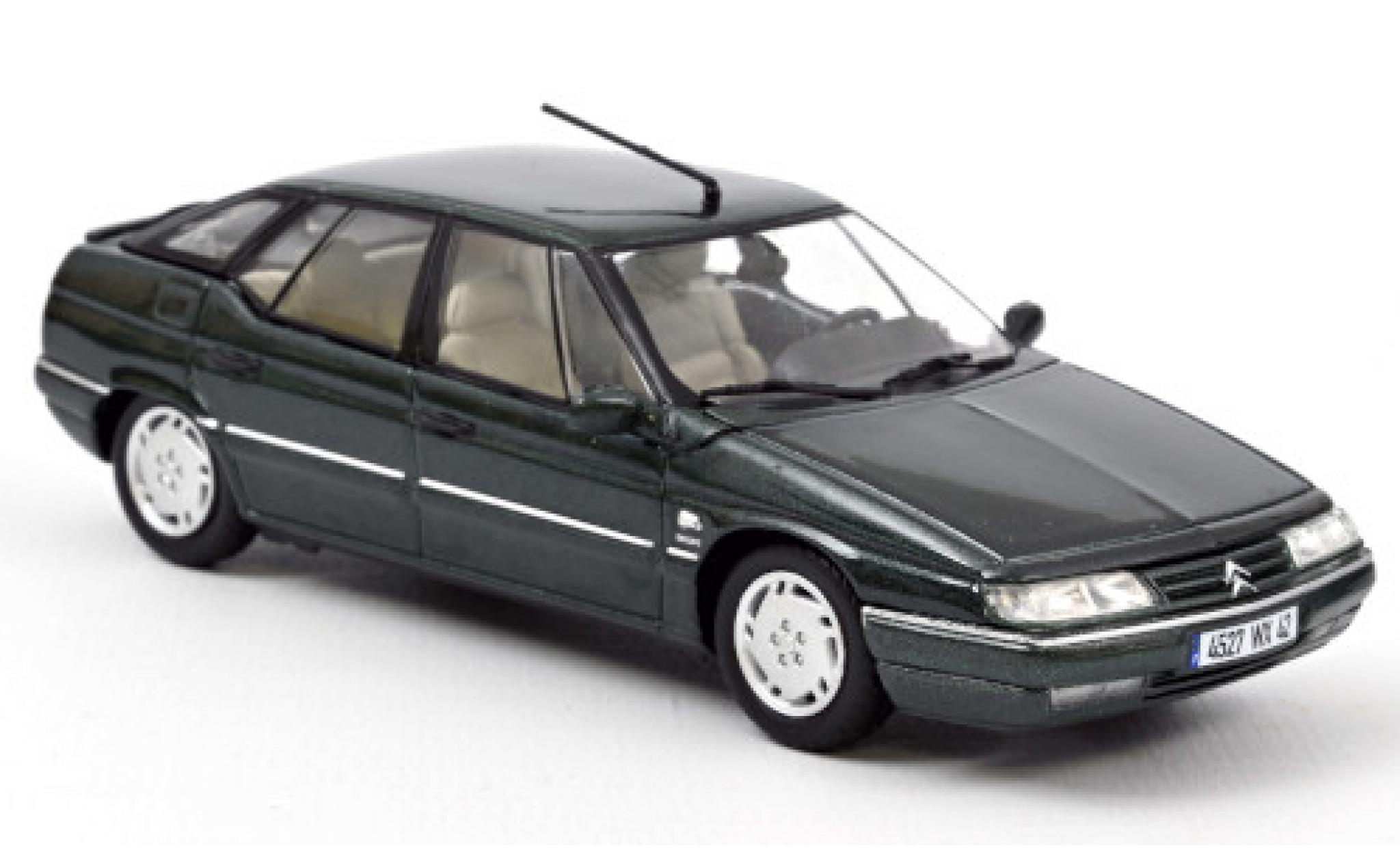 Citroen XM 1/43 Norev metallic groen 1995 modelauto