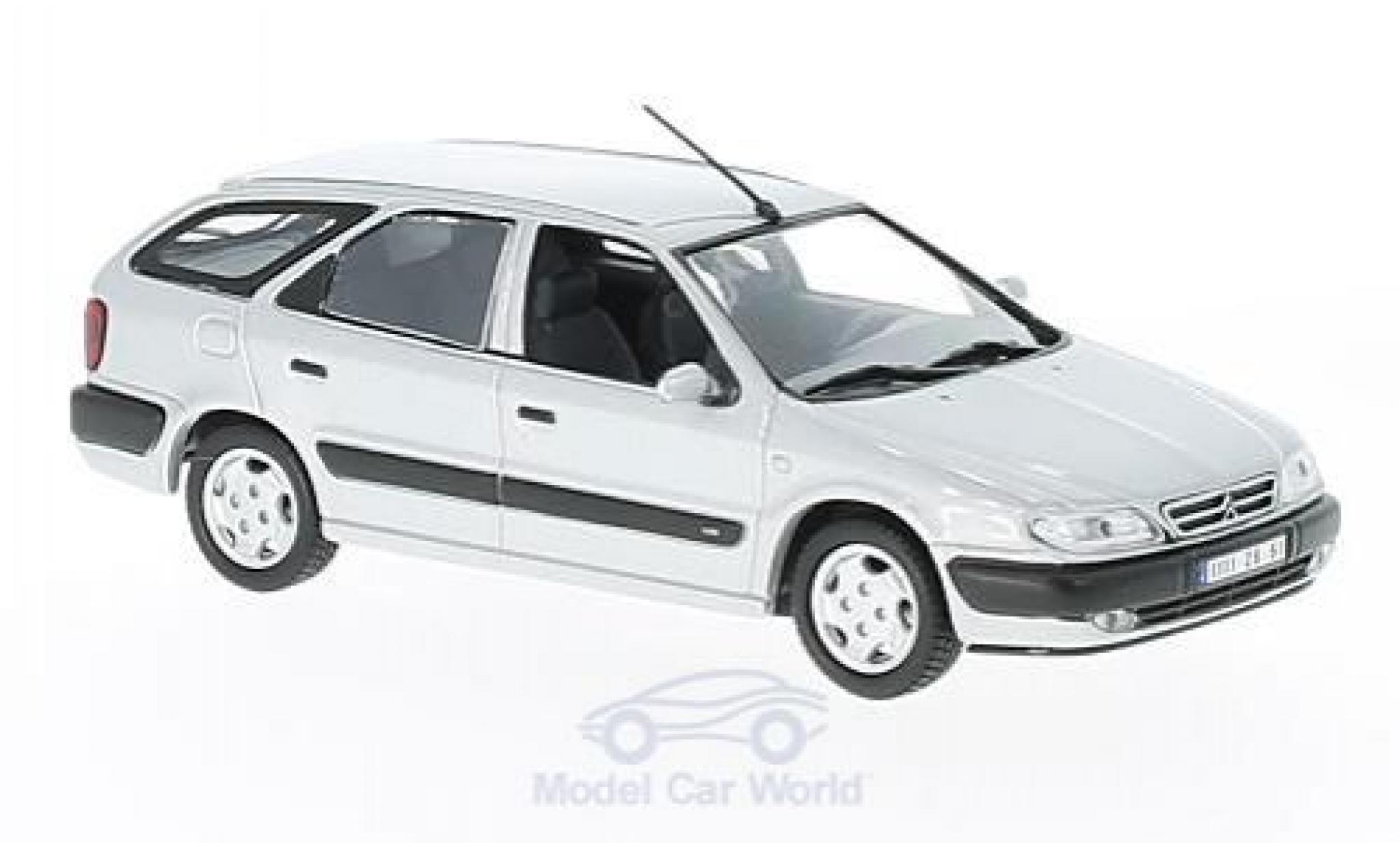 Citroen Xsara 1/43 Norev Stationwagen grijs 1998 modelauto