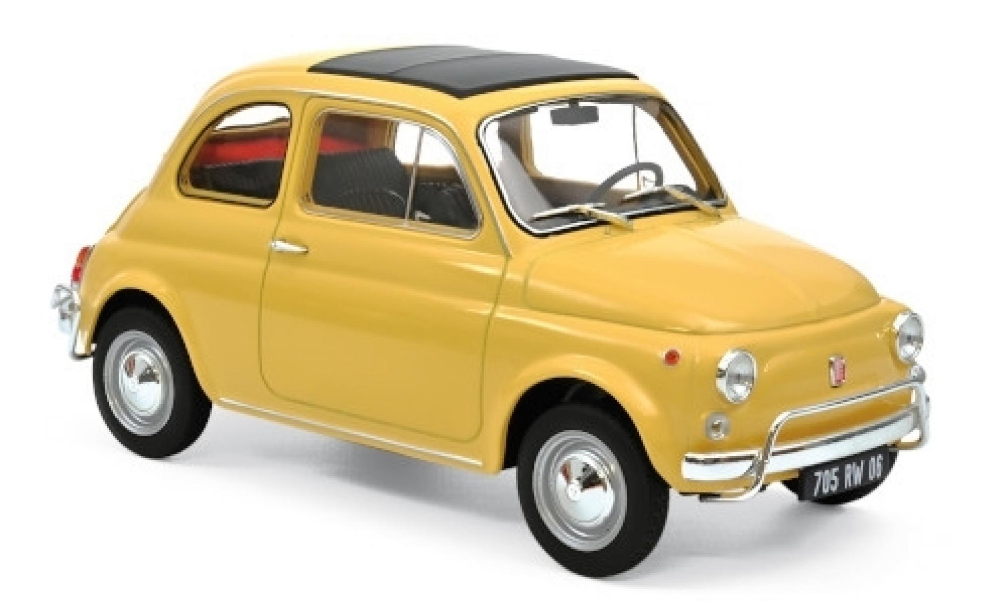 Fiat 500 1/18 Norev L beige 1968 modelauto