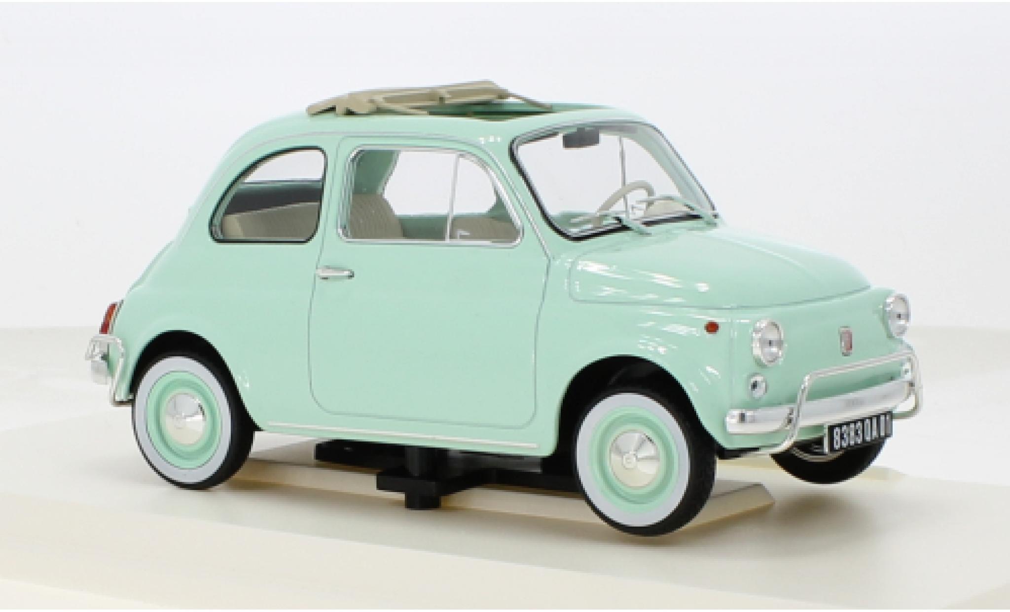 Fiat 500 1/18 Norev L blauw 1968 1:18 modelauto