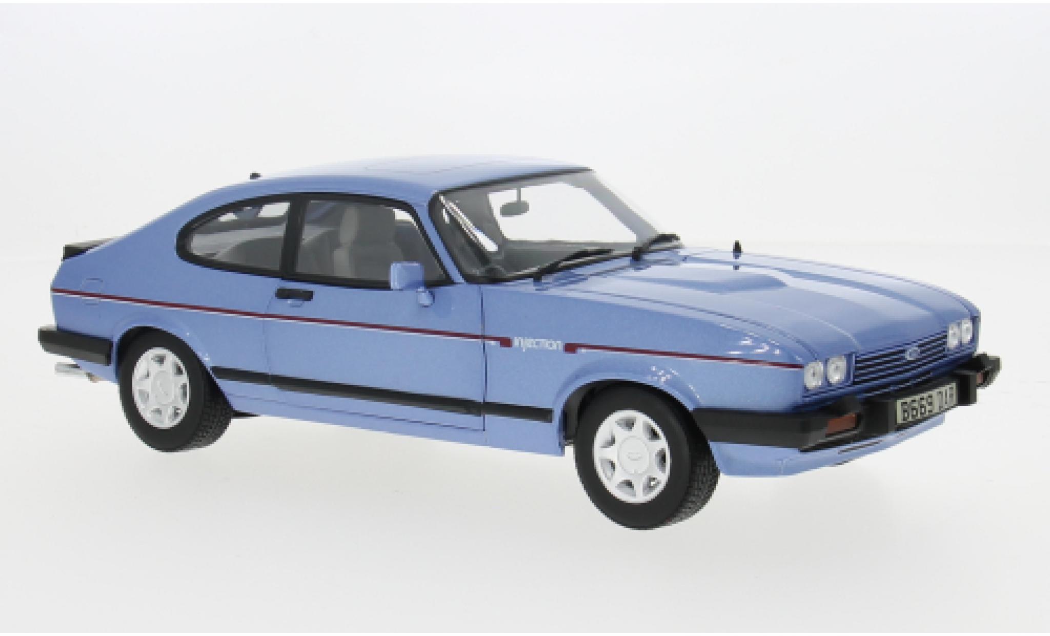 Ford Capri 1/18 Norev MK III 2.8 Injection metallic blauw 1984 1:18 modelauto