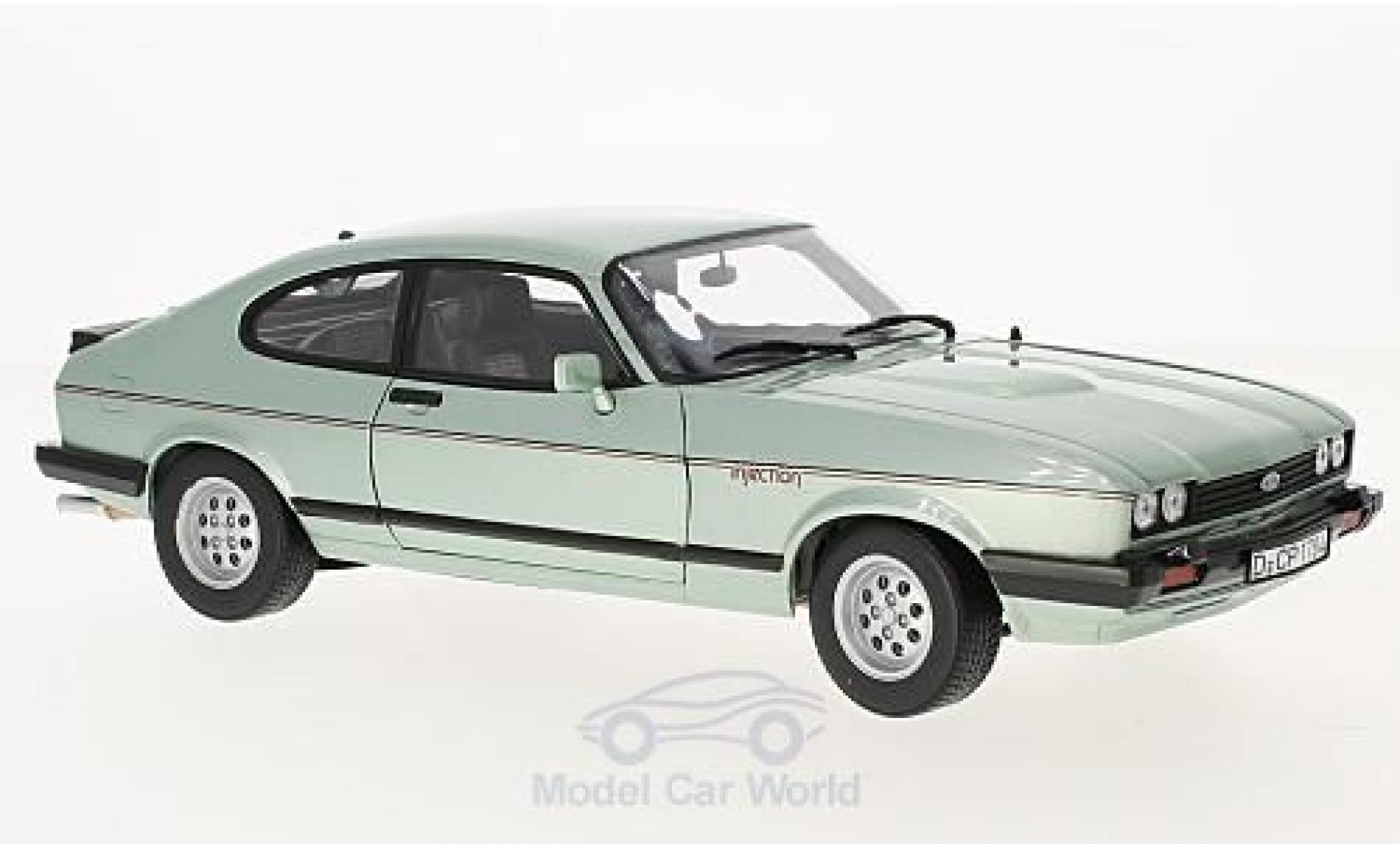 Ford Capri 1/18 Norev MK III 2.8 Injection metallic groen 1982 modelauto