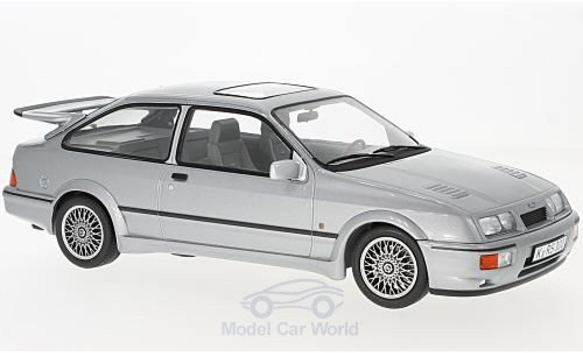 Ford Sierra Cosworth 1/18 Norev RS Cosworth metallic grijs 1986 modelauto