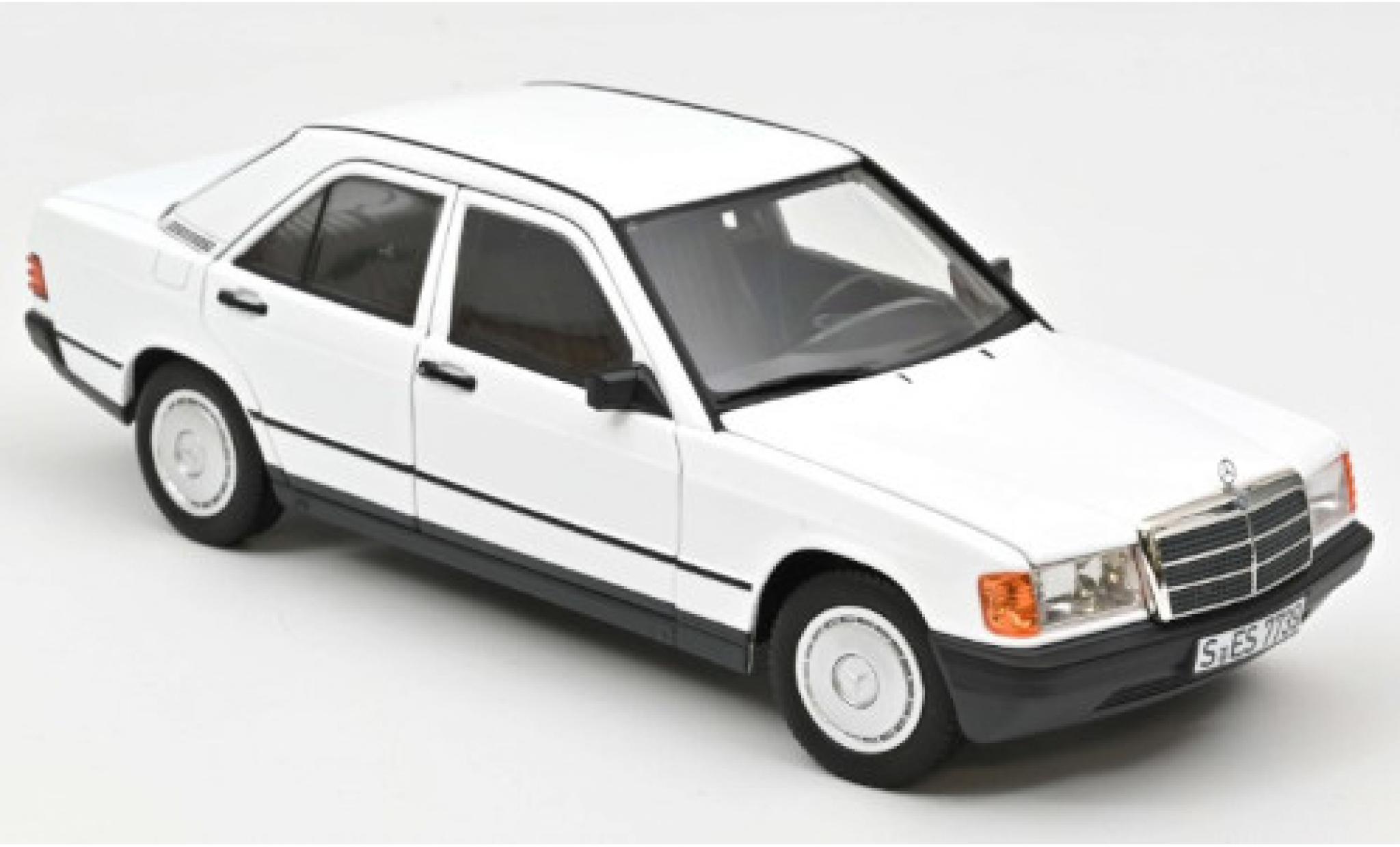 Mercedes 190 1/18 Norev E (W201) wit 1984 modelauto