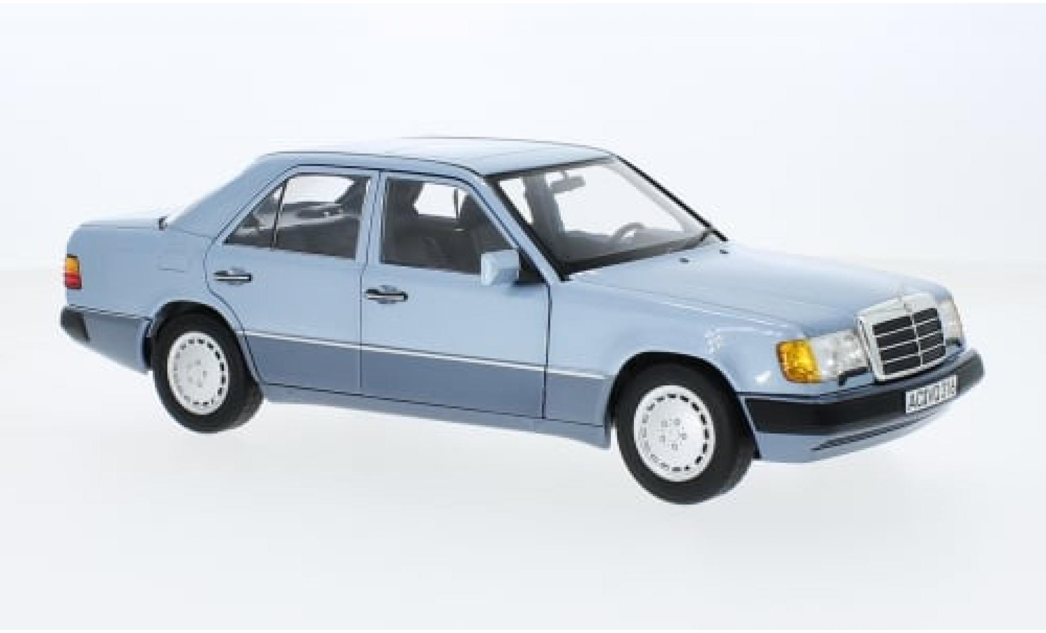 Mercedes 230 1/18 Norev E (W124) metallic blauw 1990 1:18 modelauto