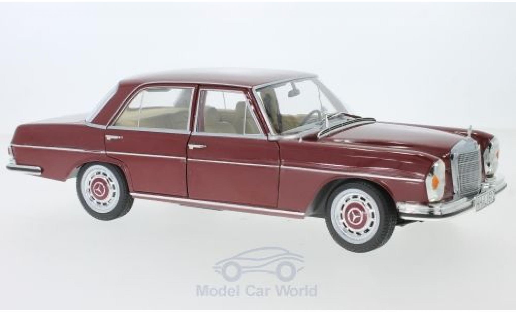 Mercedes 280 1/18 Norev SE rood 1968 modelauto