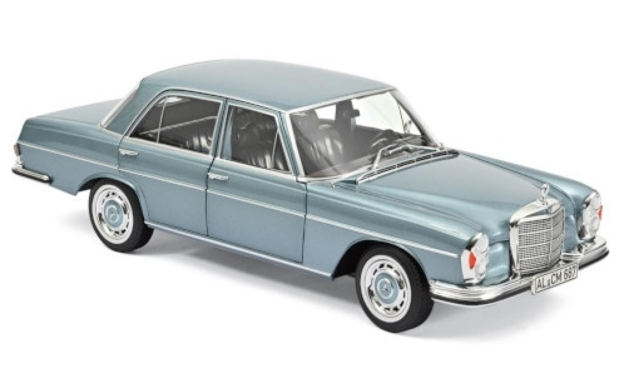 Mercedes 280 1/18 Norev SE (W108) metallic blauw 1968 modelauto