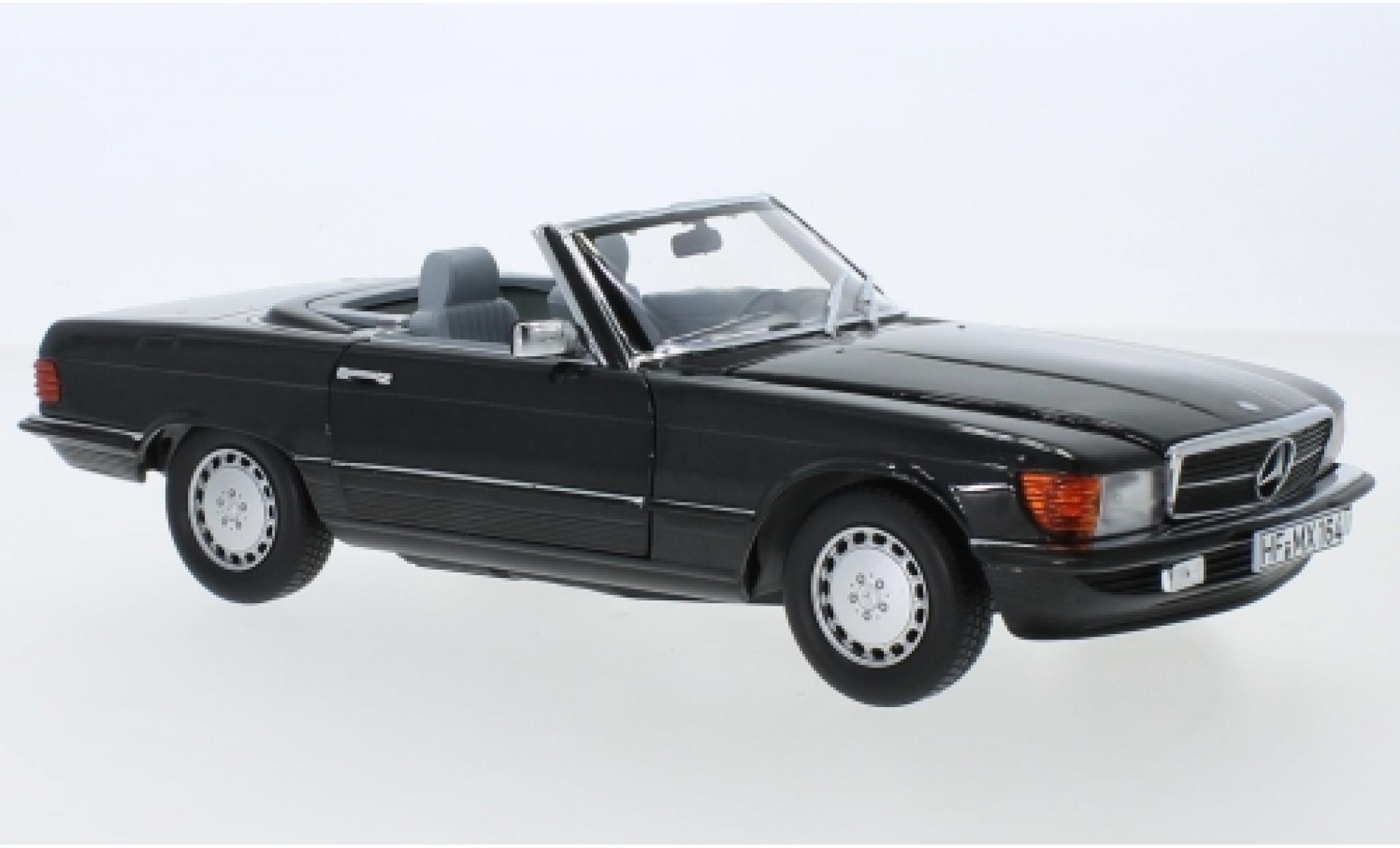 Mercedes 300 1/18 Norev SL (R107) metallic anthrazit 1986 avec d&eacute;tachable Hardtop modelauto