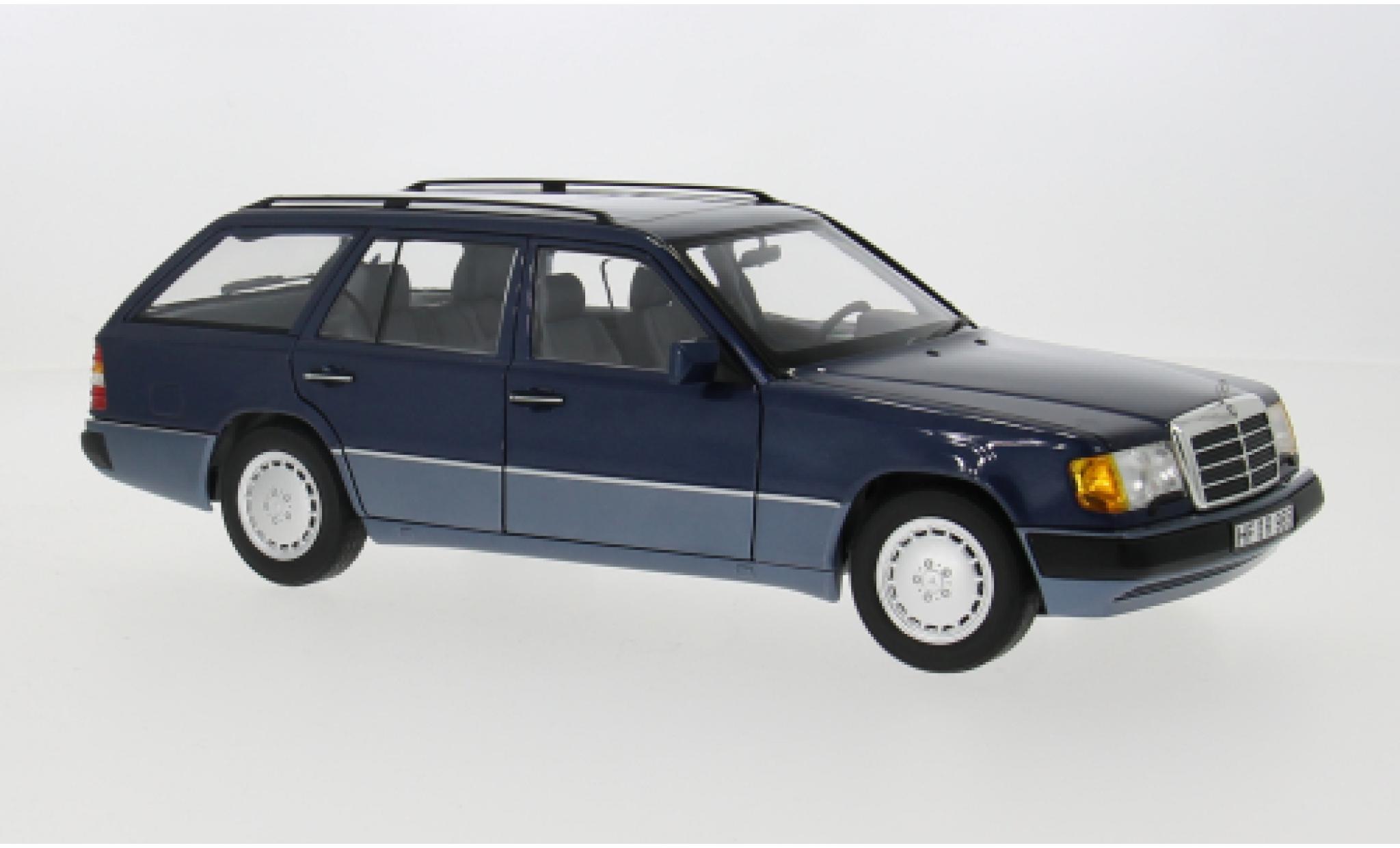 Mercedes 300 1/18 Norev TD (S124) blauw 1990 1:18 modelauto
