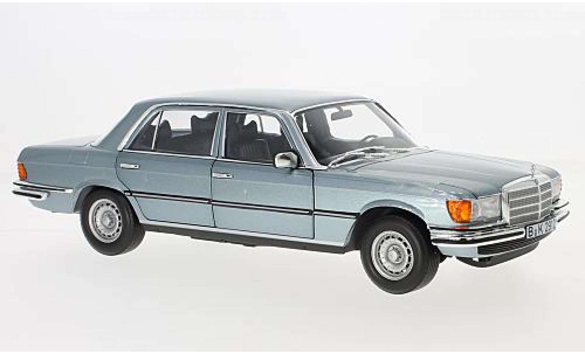 Mercedes 450 1/18 Norev SEL 6.9 metallic blauw 1976 modelauto