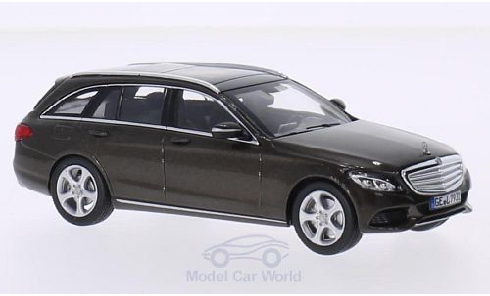 Mercedes Classe C 1/43 Norev T-Modell (S205) metallic bruin 2014 modelauto