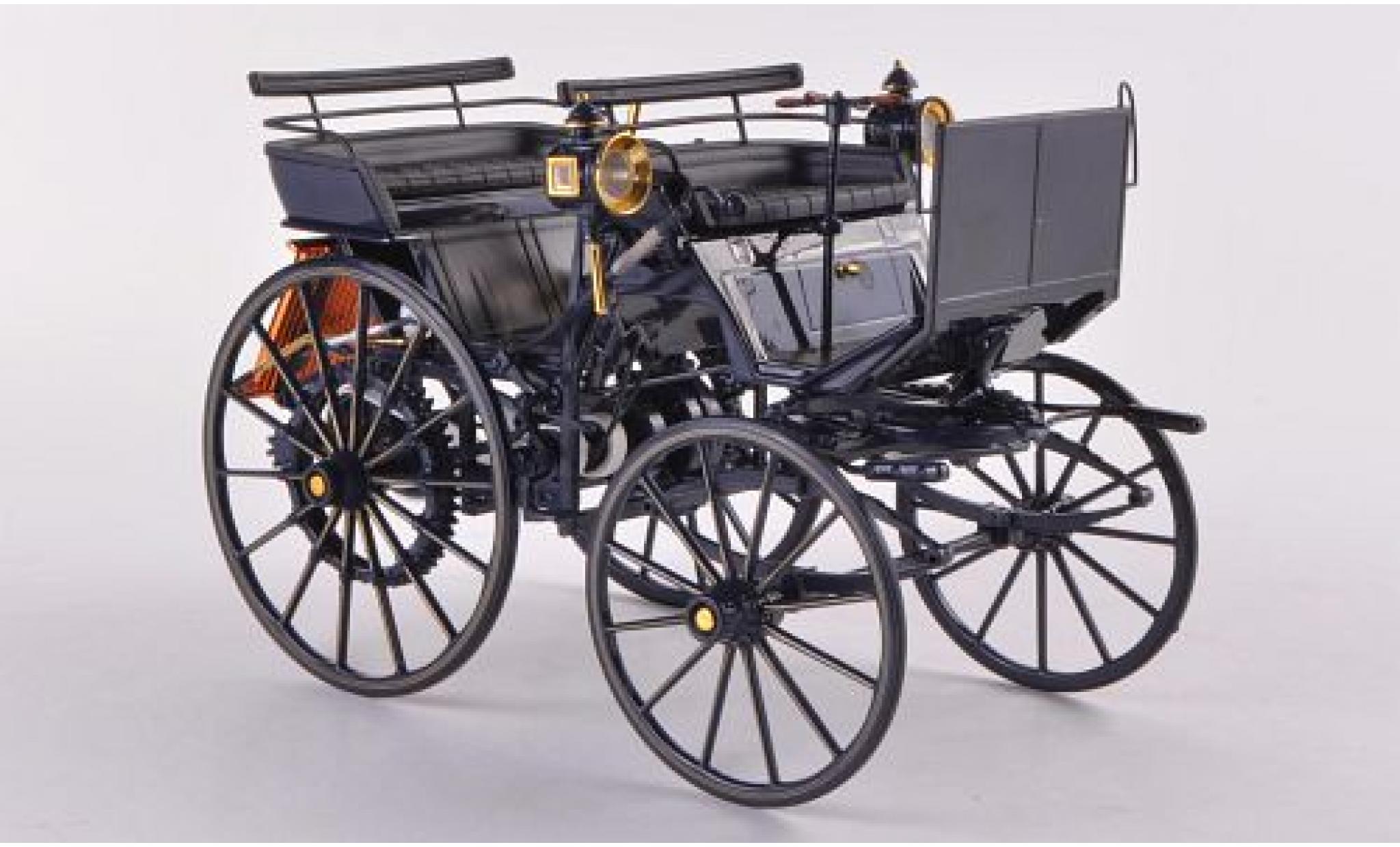 Mercedes Daimler 1/18 Norev Motorkutsche blauw 1886 modelauto