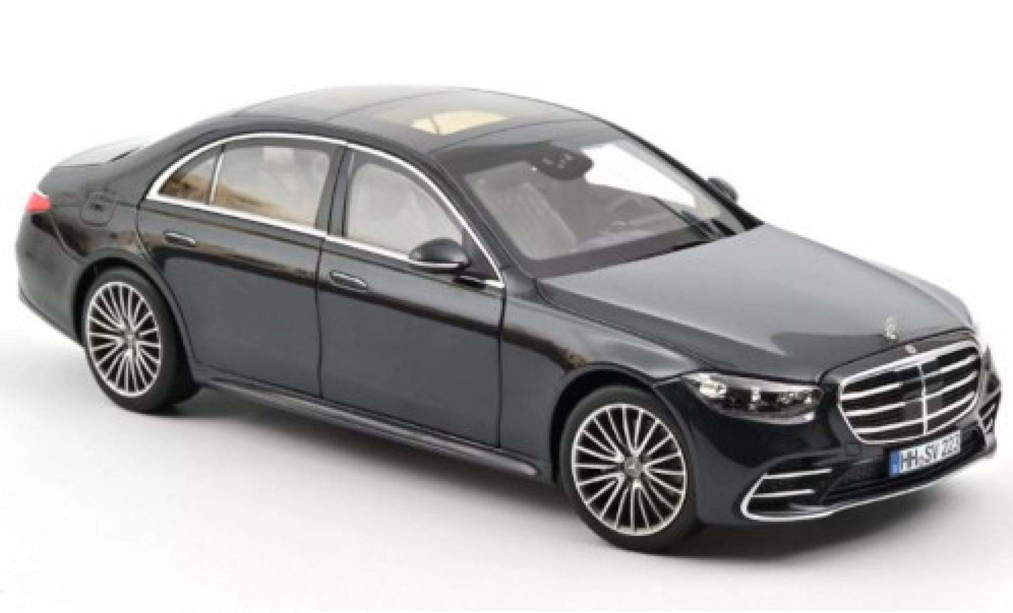 Mercedes Classe S 1/18 Norev AMG-Line (V223) metallic blauw 2021 modelauto