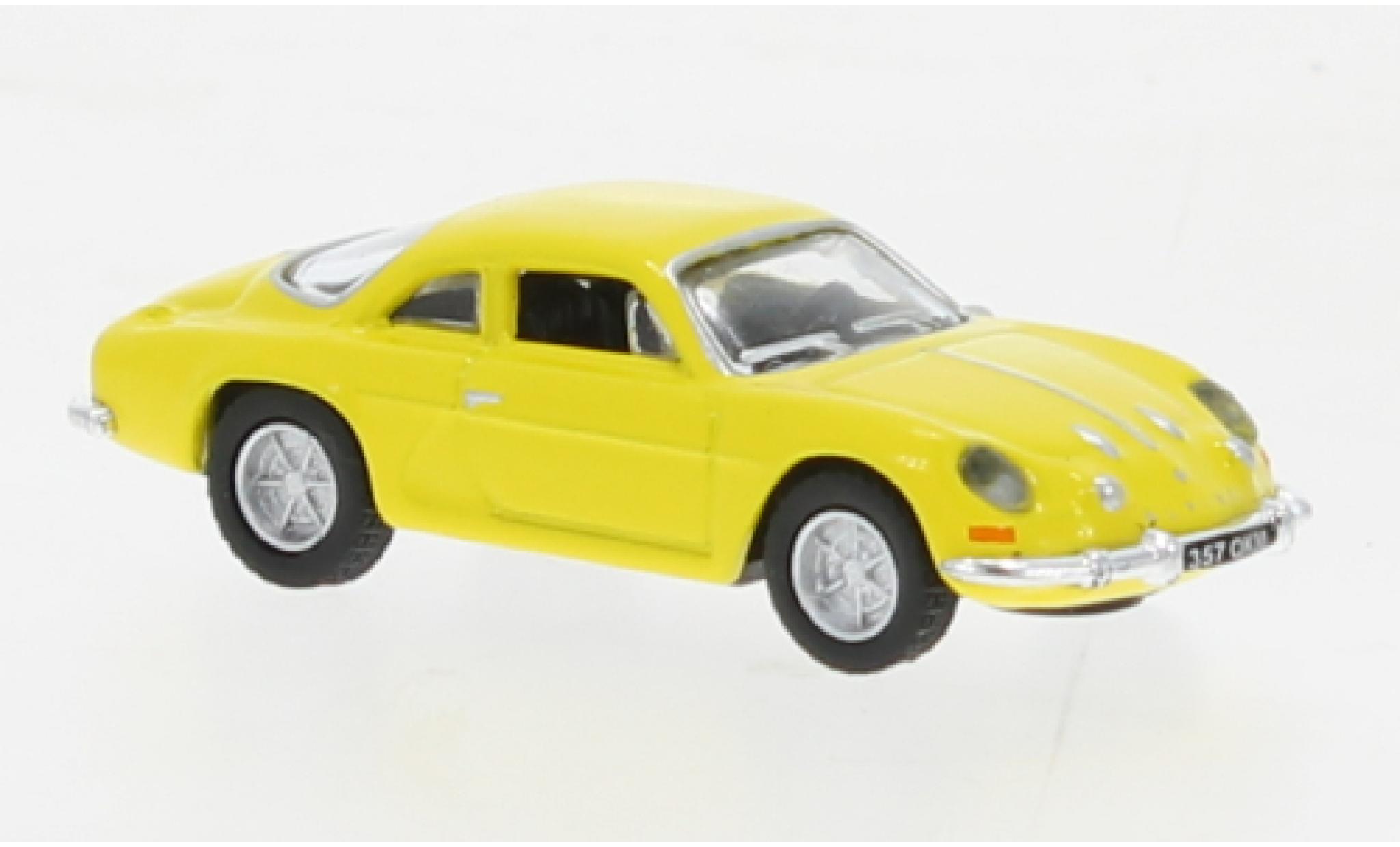 Alpine A110 1/87 Norev Renault geel 1973 modelauto