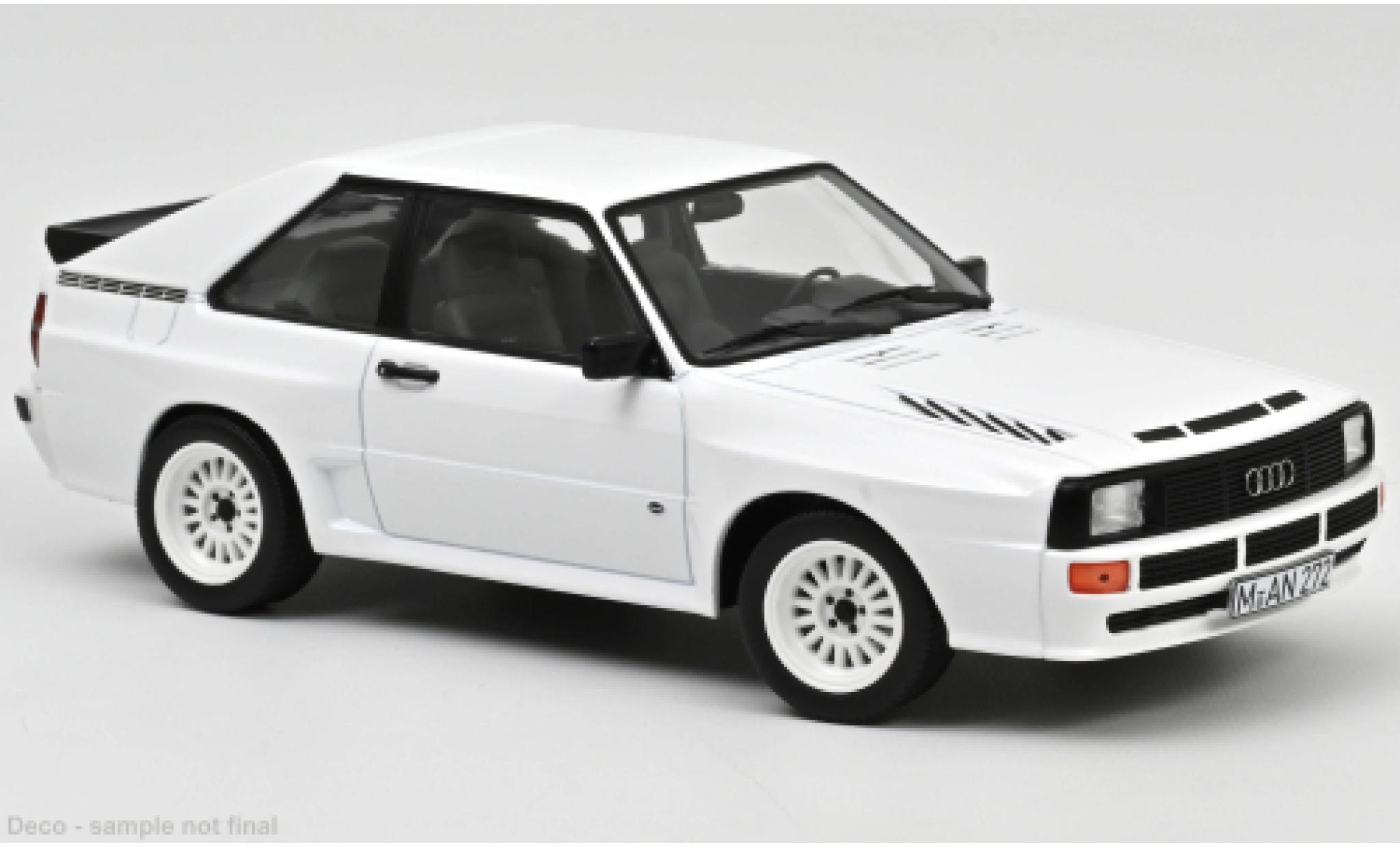 Audi Sport Quattro 1/18 Norev Sport quattro wit 1985 modelauto