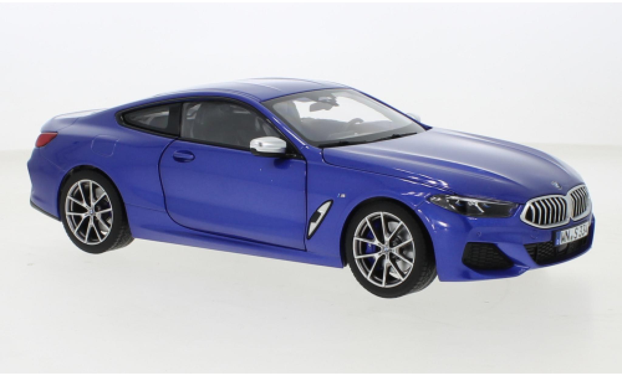 Bmw M850 1/18 Norev i metallic blauw 2018 modelauto