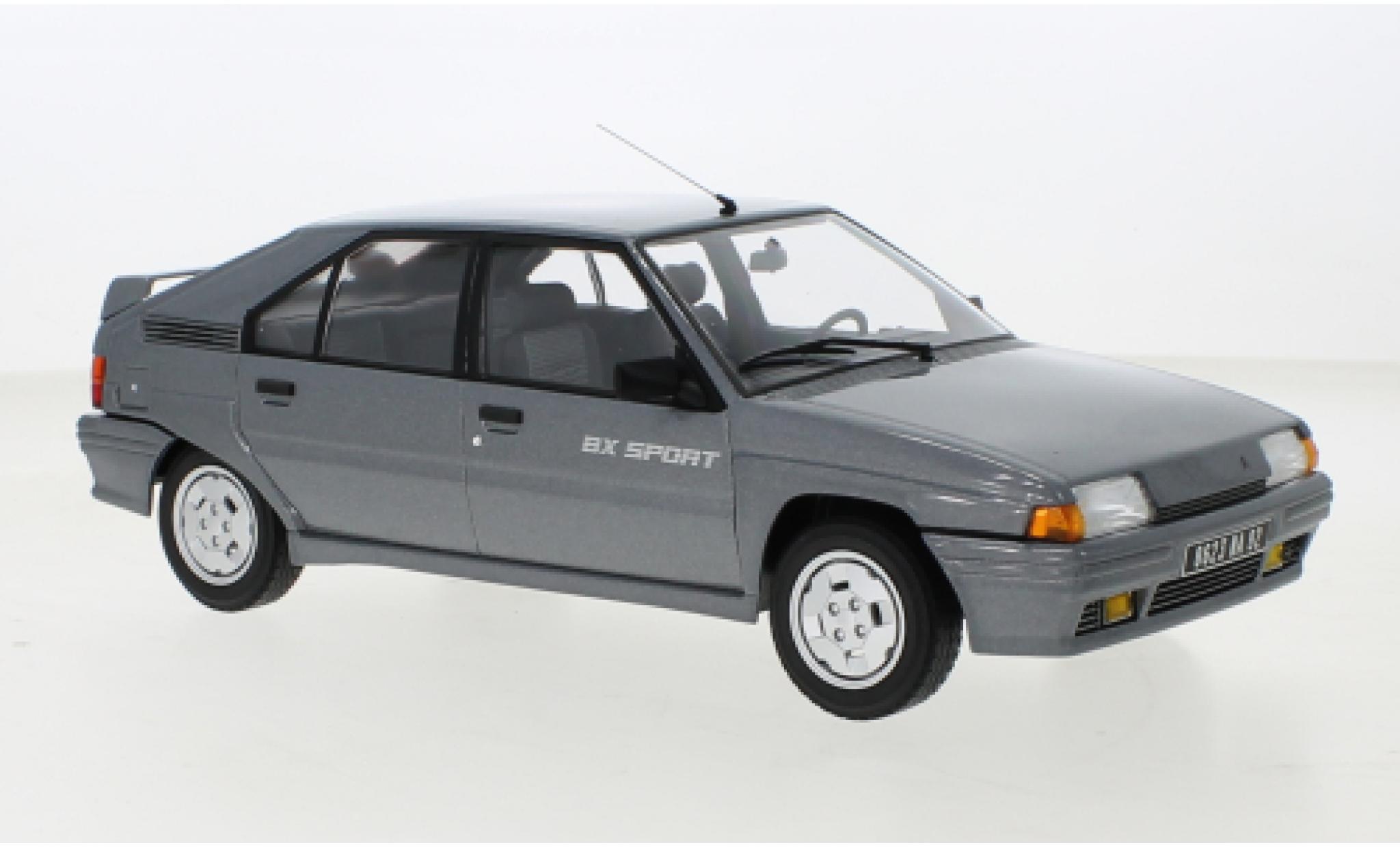 Citroen BX 1/18 Norev Sport metallic grijs 1985 modelauto