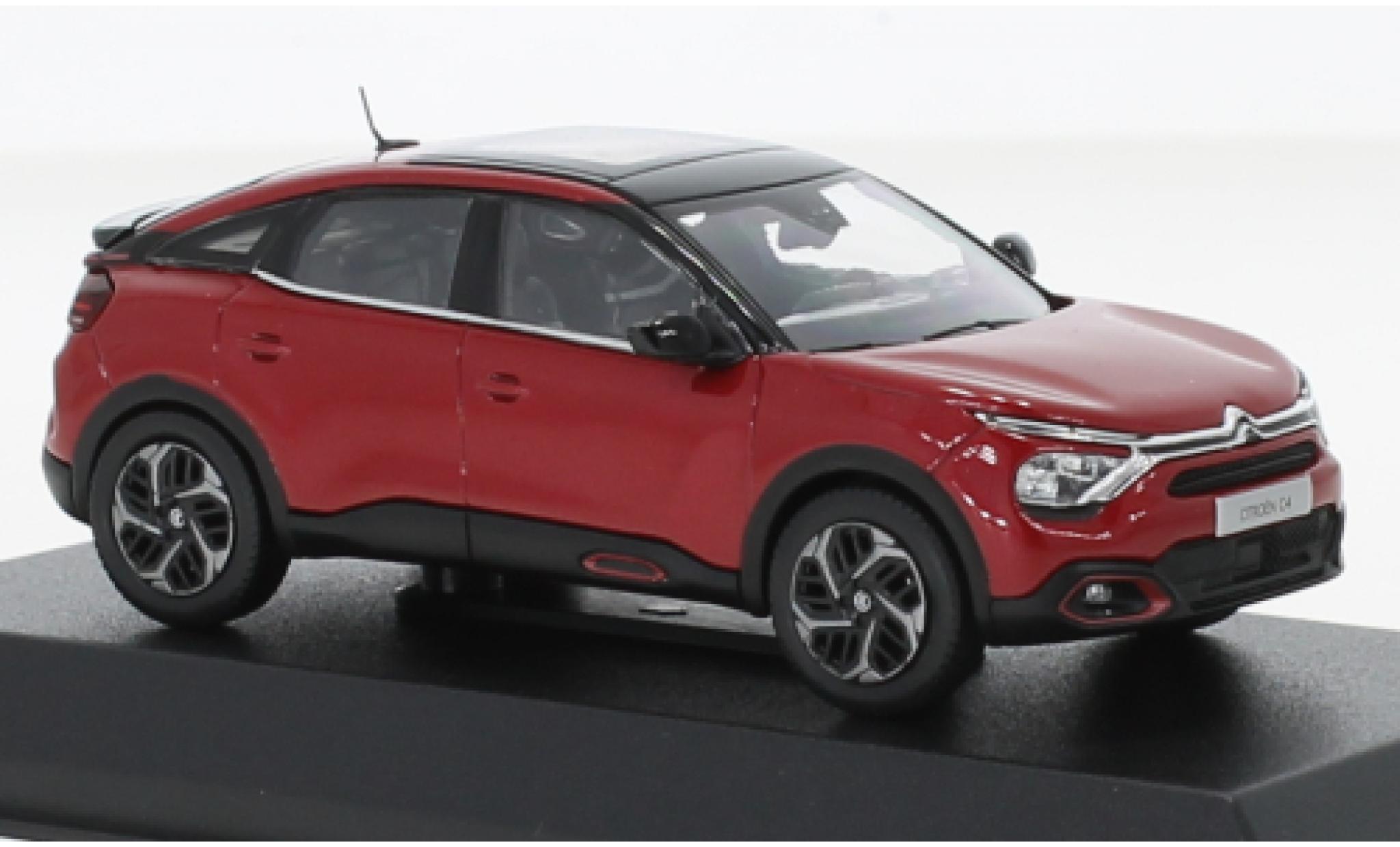 Citroen C4 1/43 Norev metallic rood 2020 modelauto