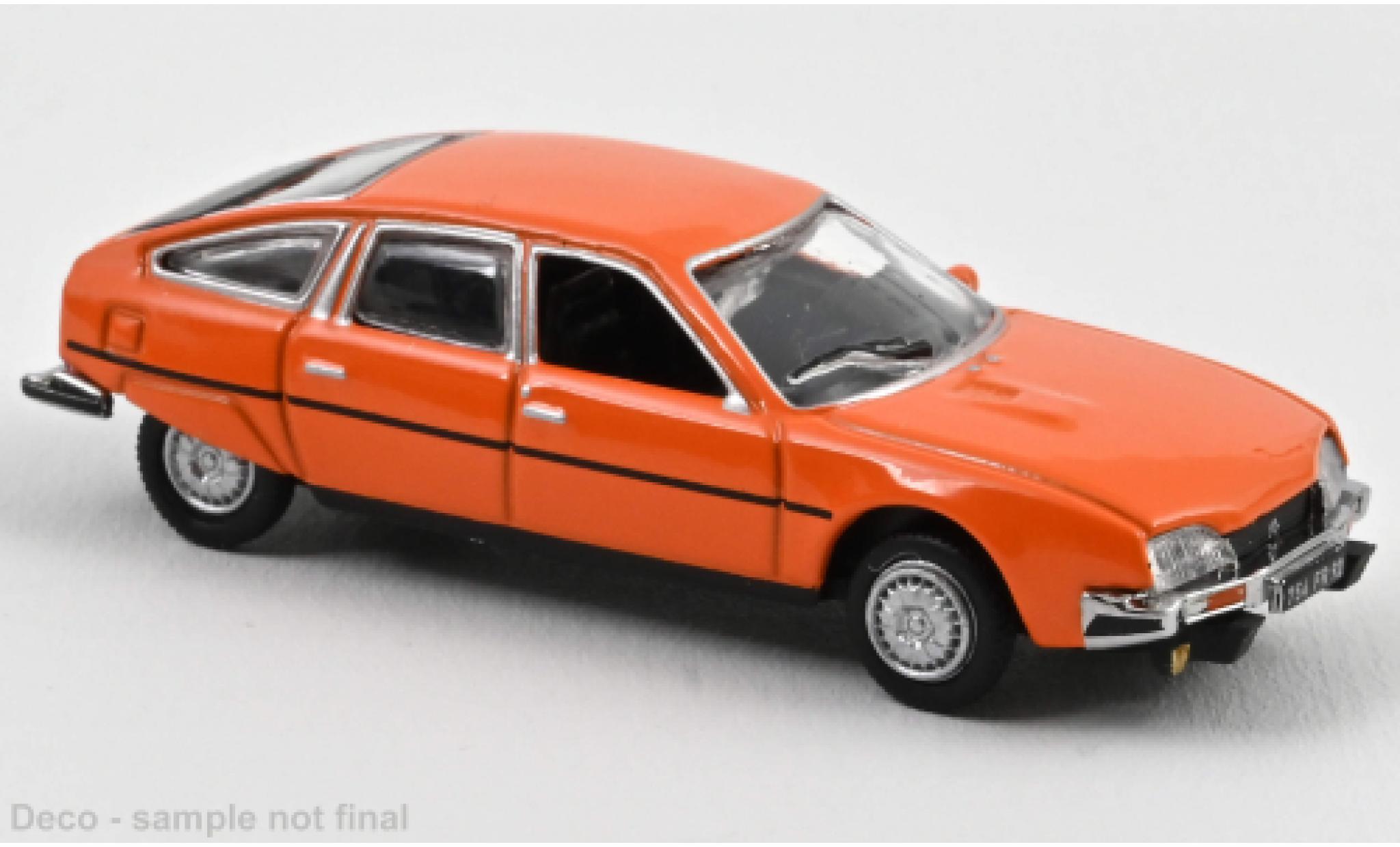 Citroen CX 1/87 Norev 2400 GTi oranje 1977 modelauto