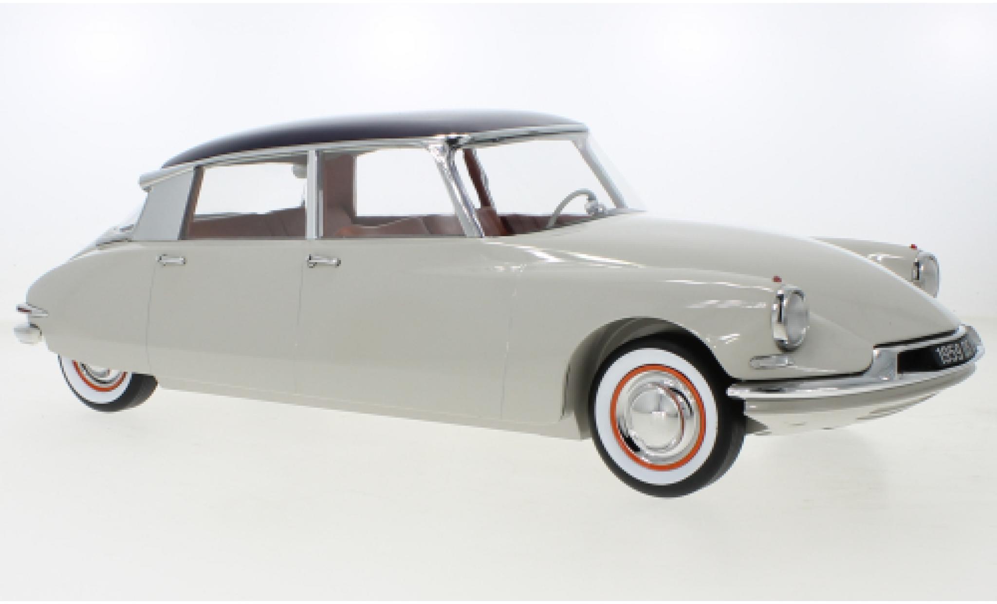 Citroen DS 1/12 Norev 19 metallic beige/rood 1959 modelauto