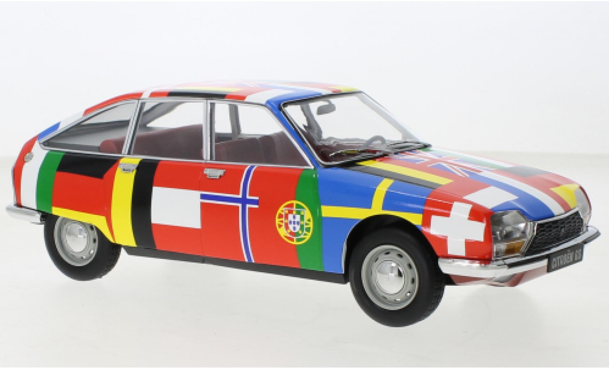 Citroen GS 1/18 Norev Flags Dekor 1972 modelauto