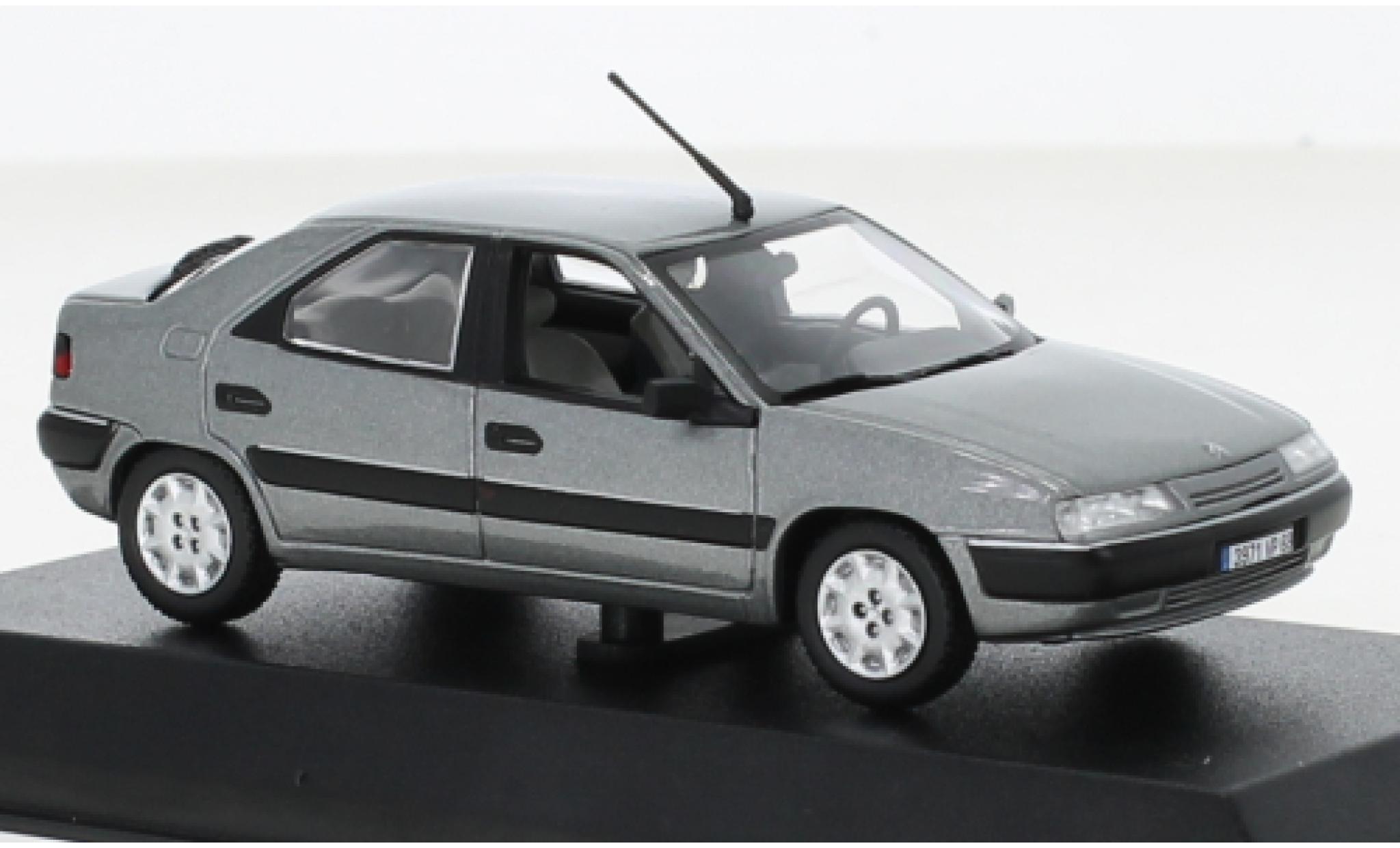 Citroen Xantia 1/43 Norev metallic grijs 1993 modelauto