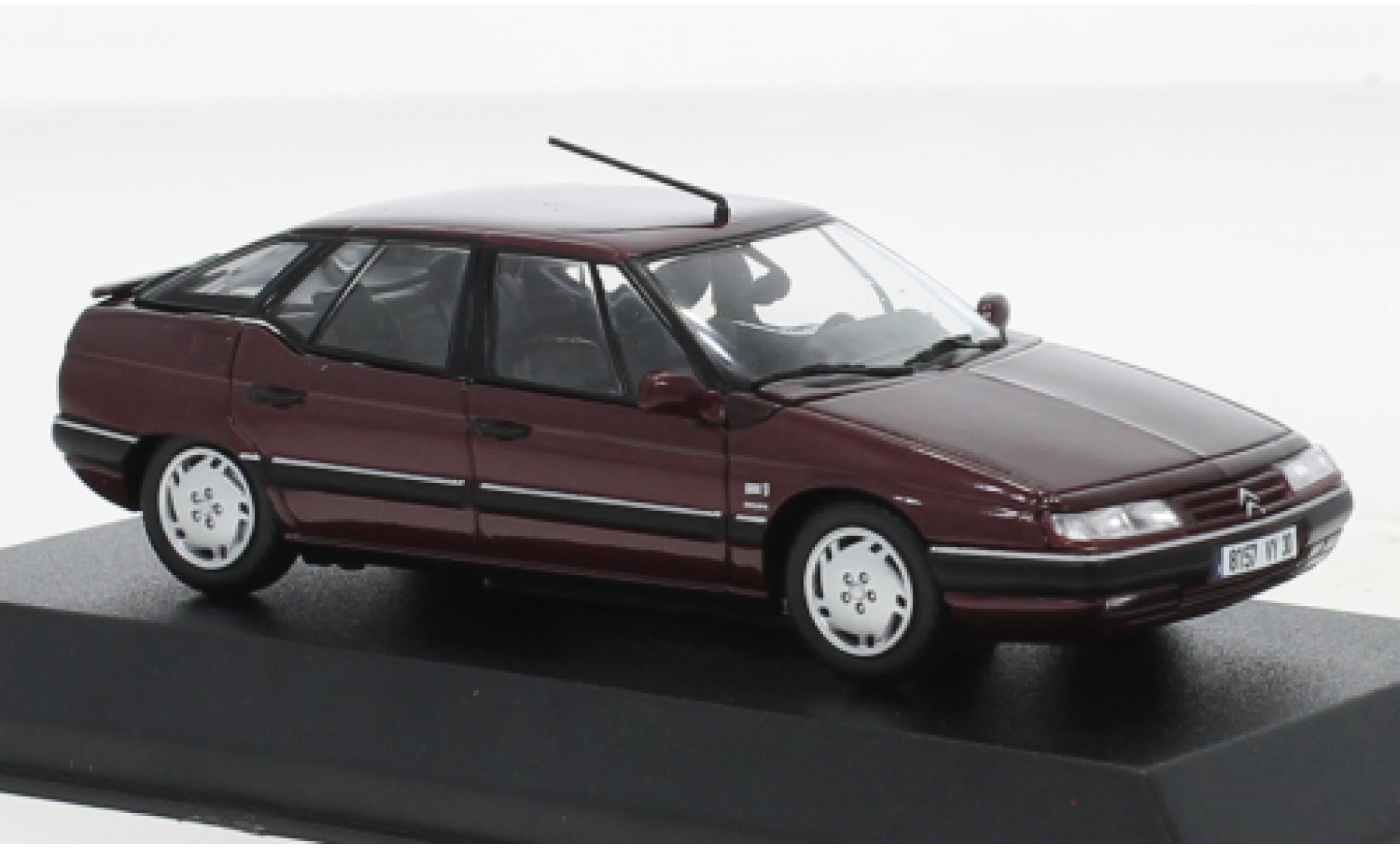 Citroen XM 1/43 Norev metallic rood 1995 modelauto