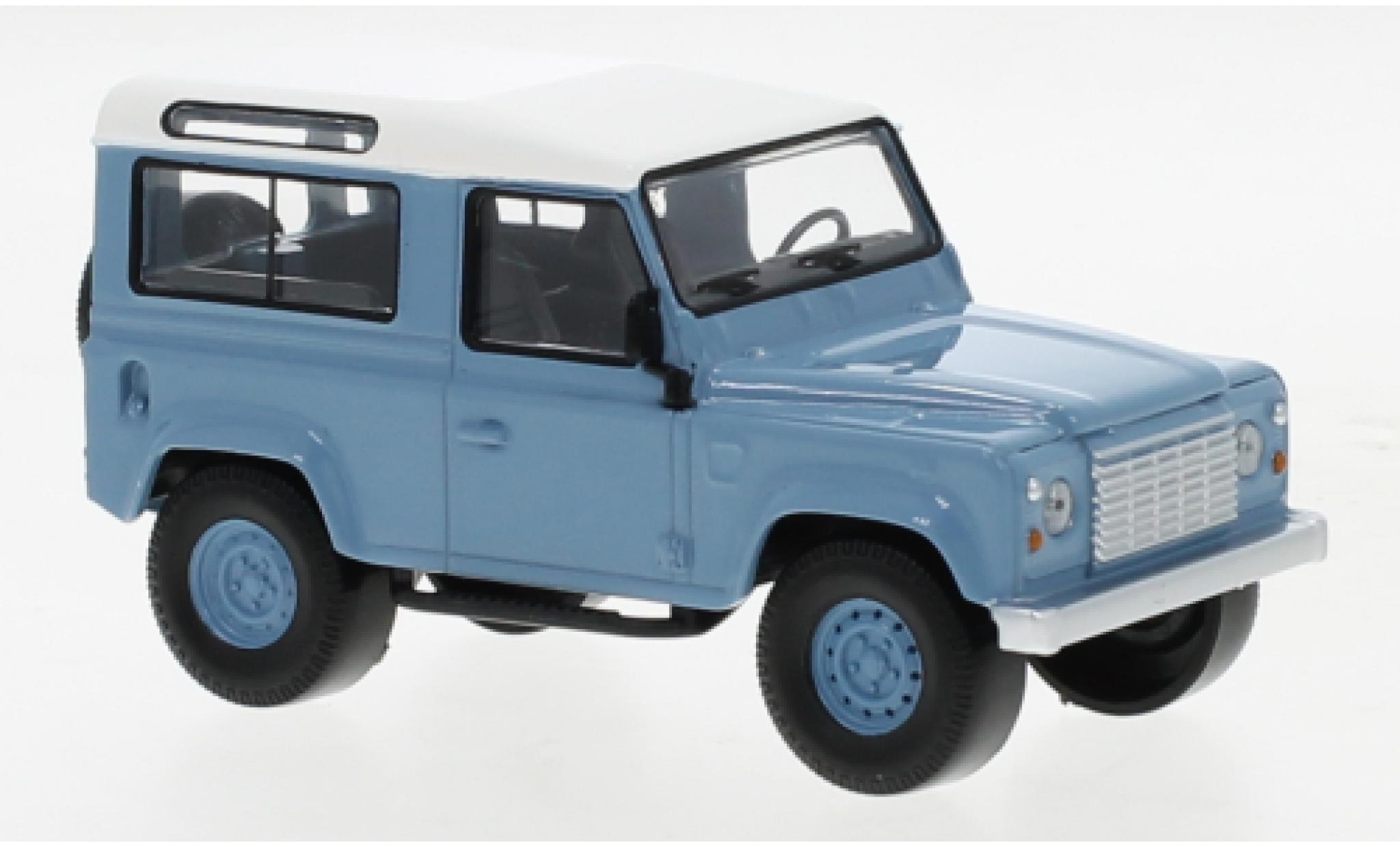 Land Rover Defender 1/43 Norev blauw/wit 1995 modelauto