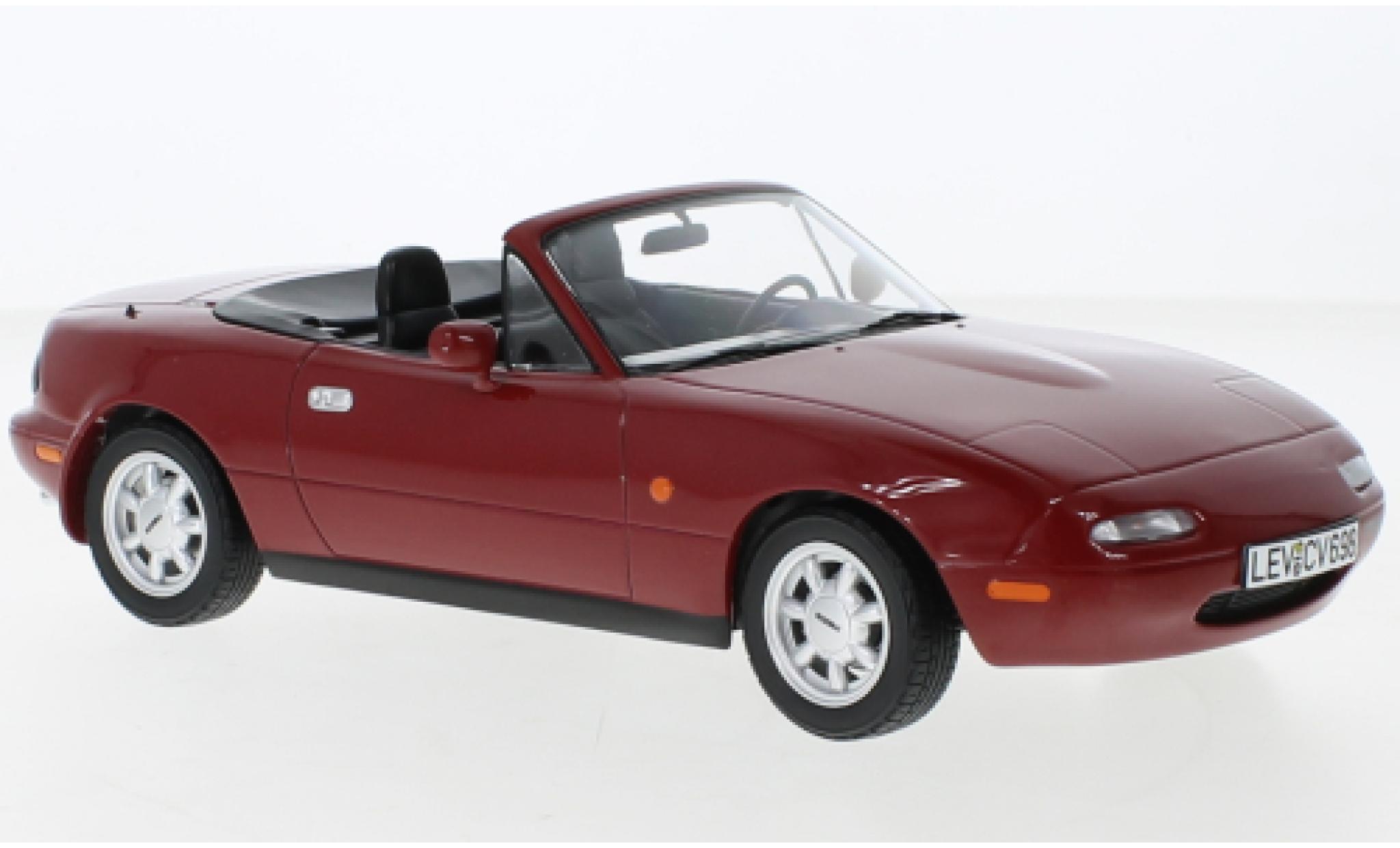 Mazda MX 1/18 Norev -5 rood 1989 modelauto