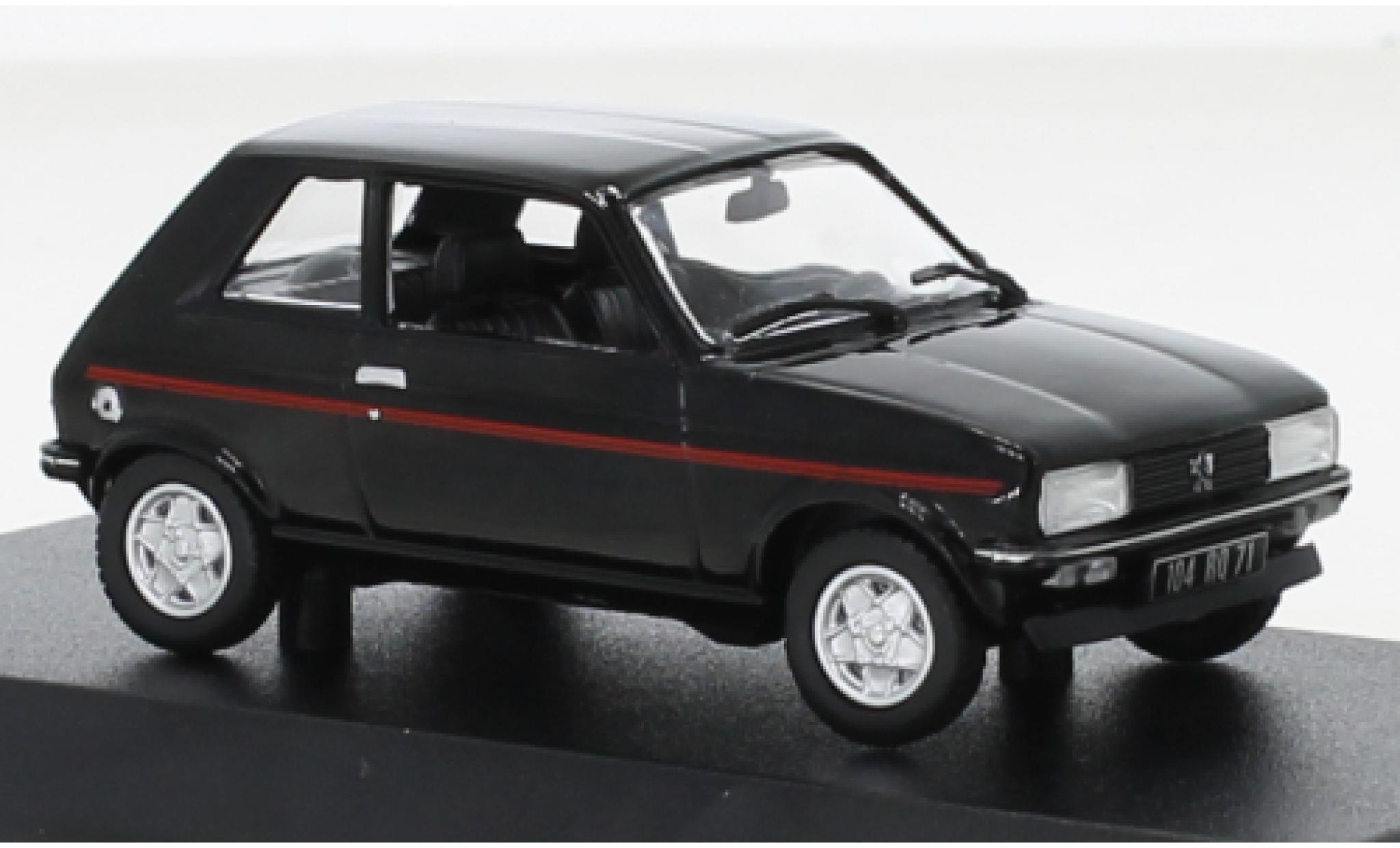 Peugeot 104 1/43 Norev ZS zwart 1979 modelauto