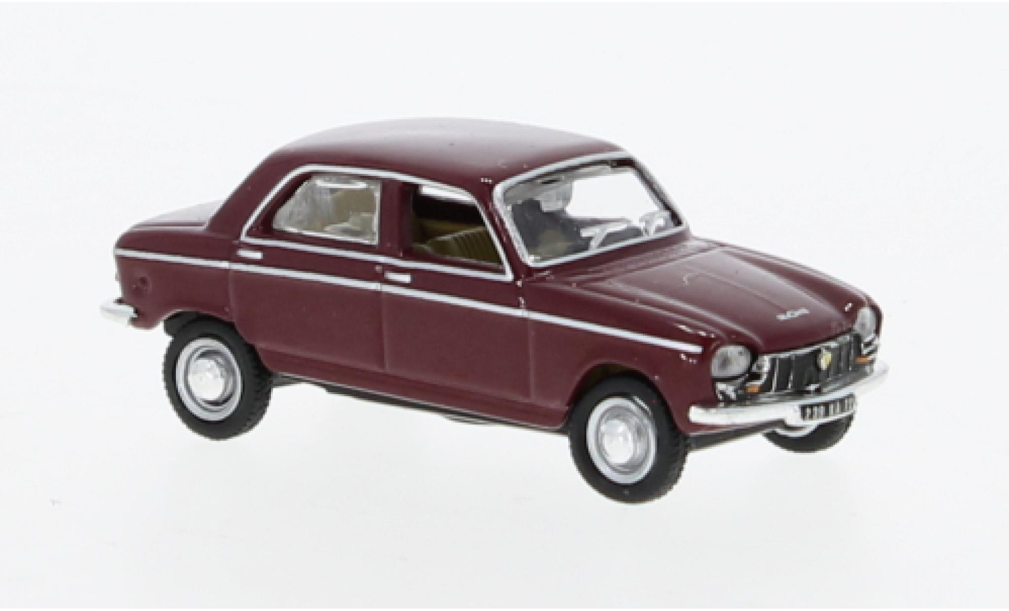 Peugeot 204 1/87 Norev rood fonc&eacute; 1966 modelauto