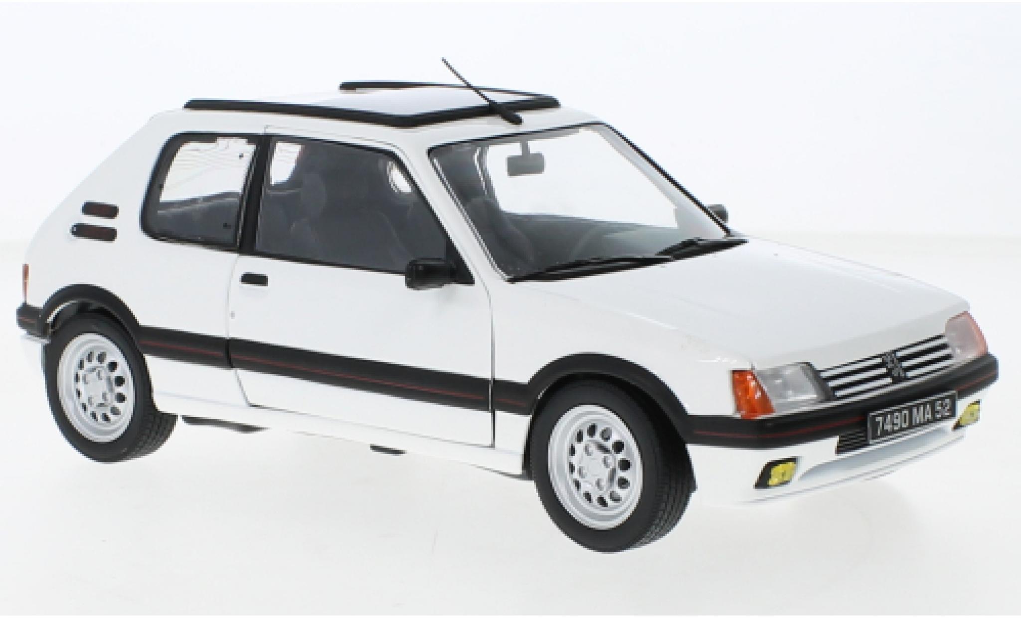 Peugeot 205 1/18 Norev GTI 1.6 wit 1988 modelauto