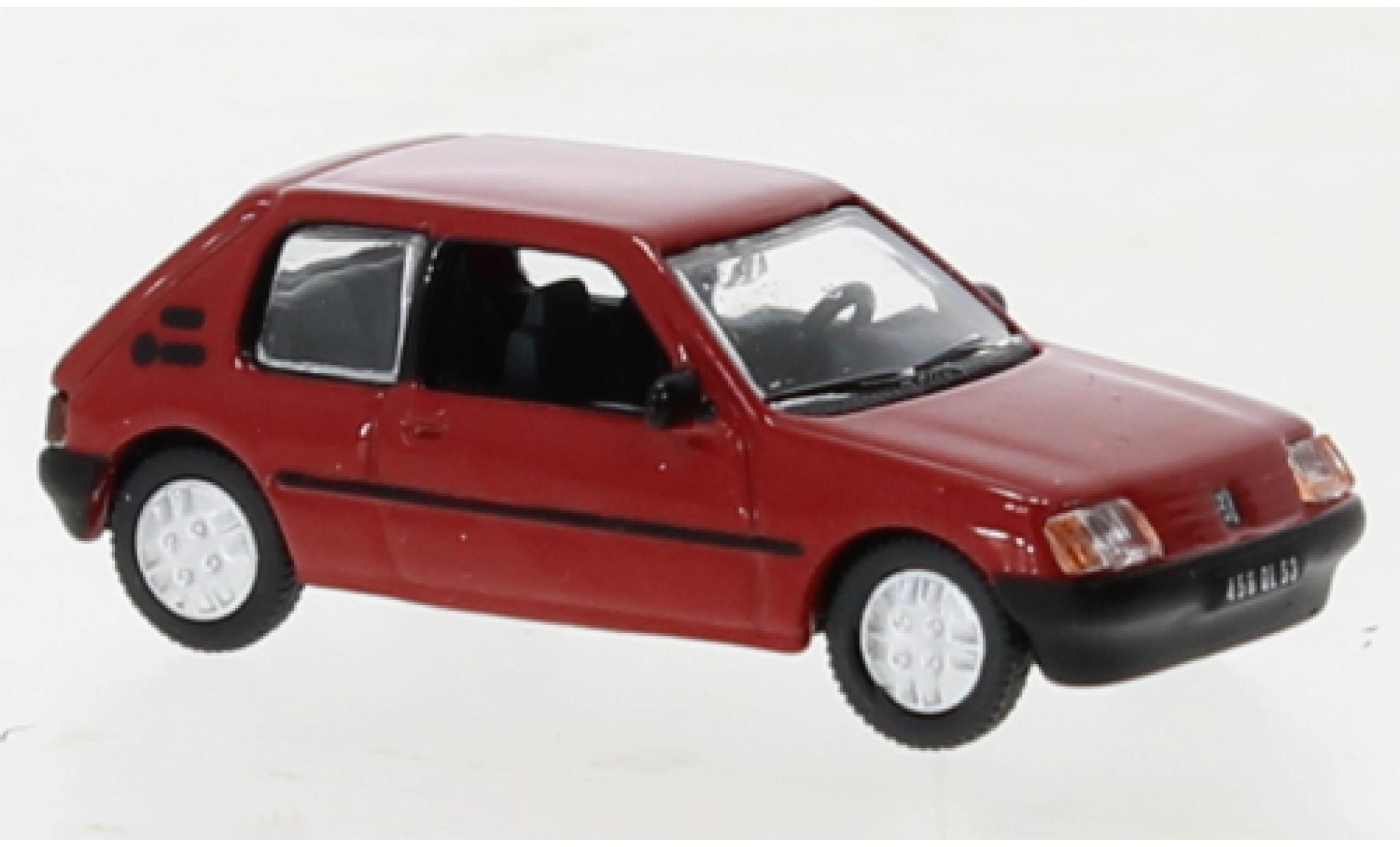 Peugeot 205 1/87 Norev XR rood 1985 modelauto