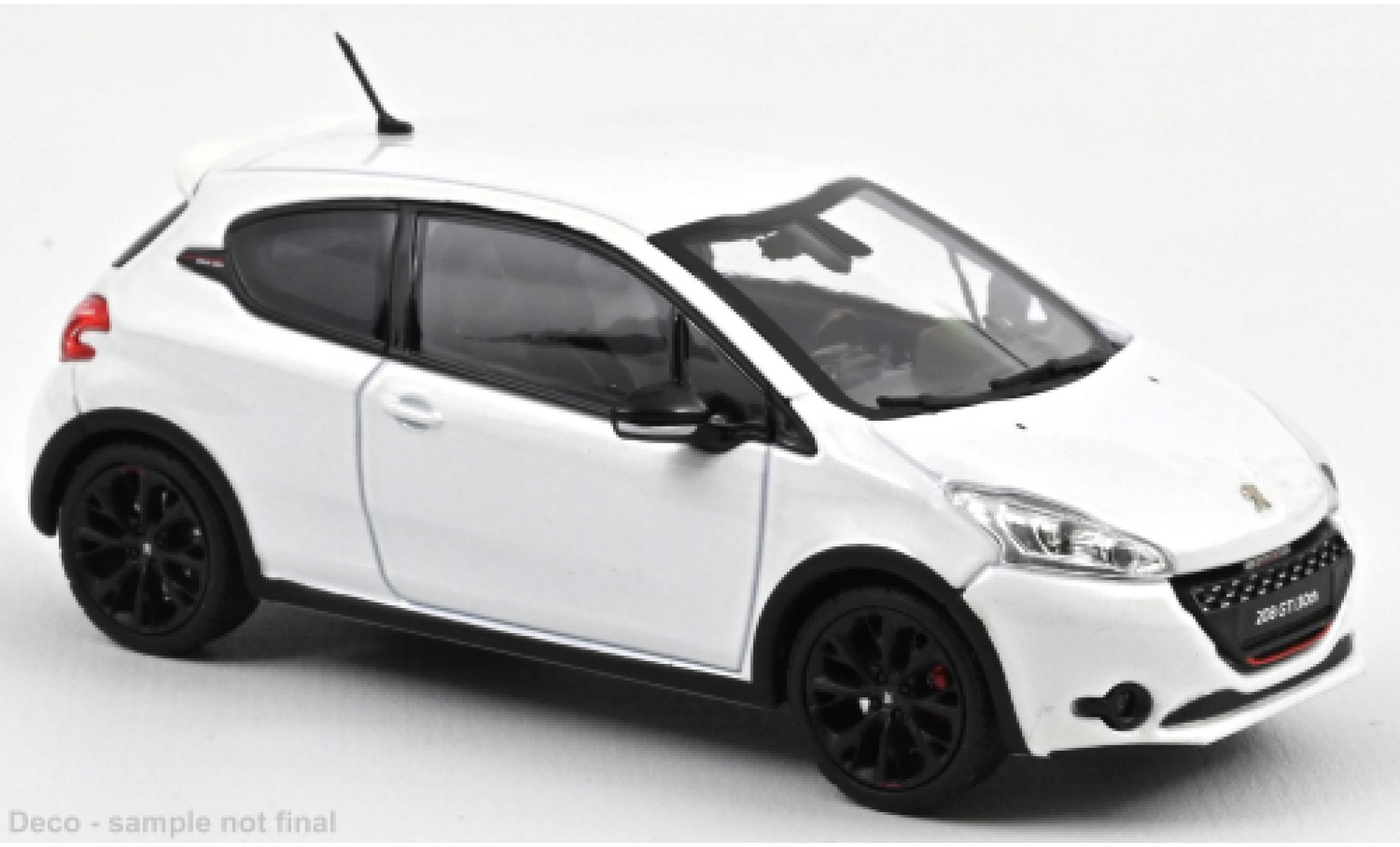 Peugeot 208 1/43 Norev GTi 30th wit 2014 modelauto