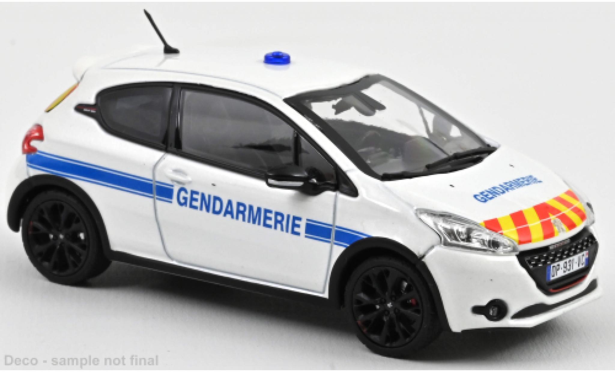 Peugeot 208 1/43 Norev GTi 30TH Gendamerie (F) 2014 modelauto