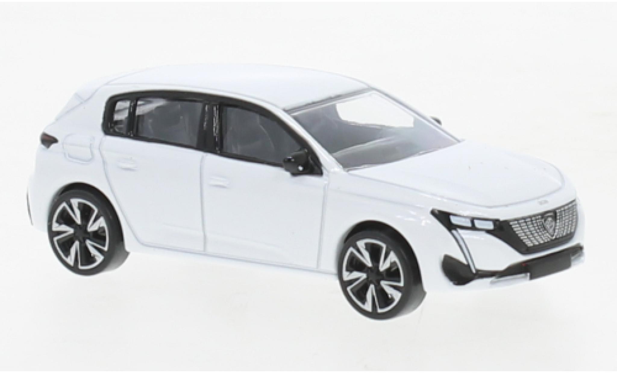 Peugeot 308 1/64 Norev metallic wit 2021 modelauto