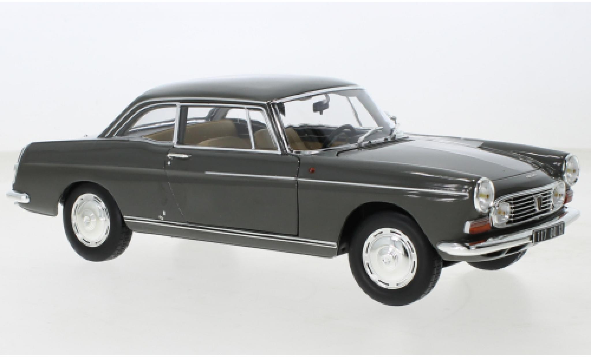 Peugeot 404 1/18 Norev Coupe grijs 1967 modelauto