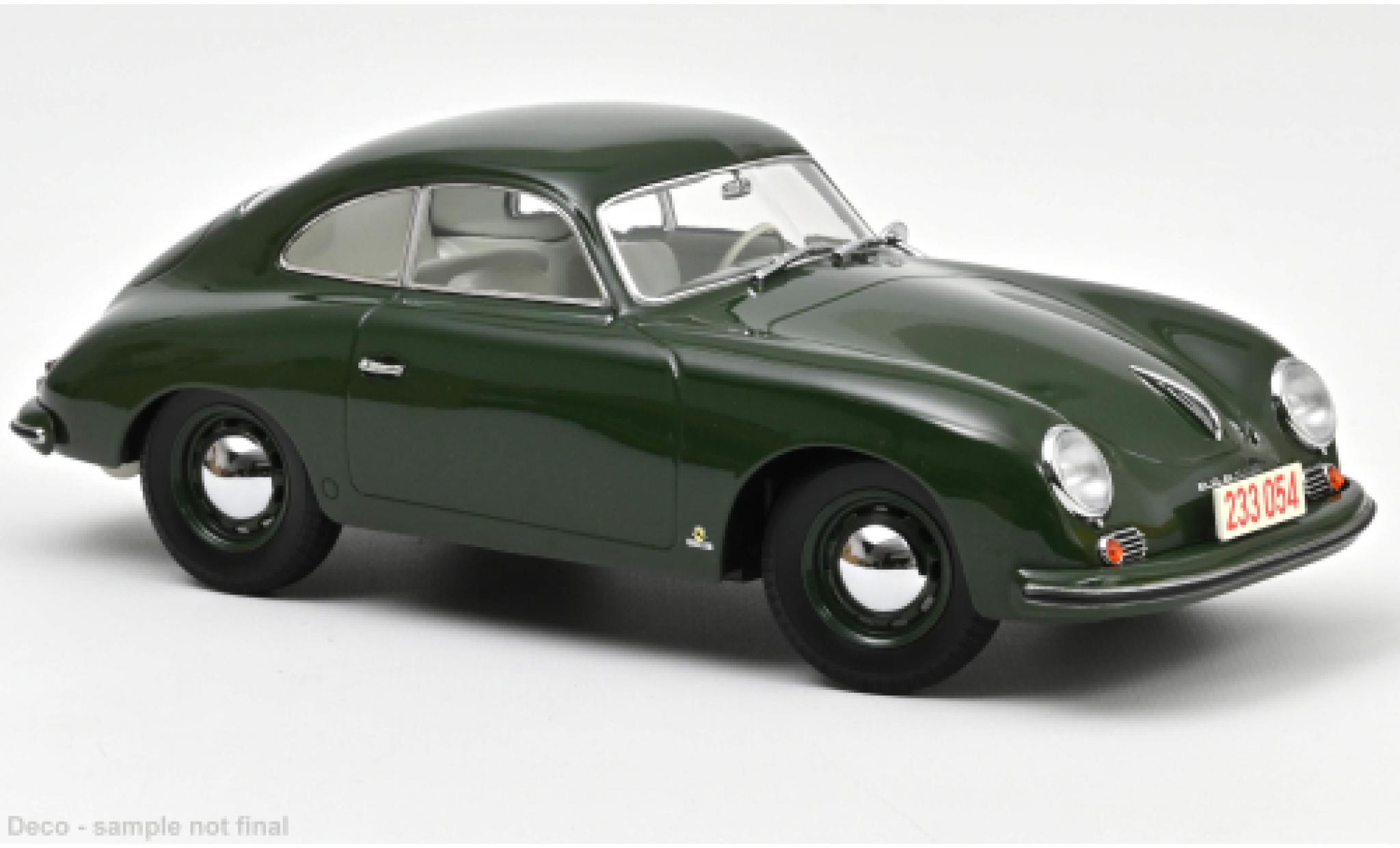 Porsche 356 1/18 Norev Coupe groen 1954 modelauto