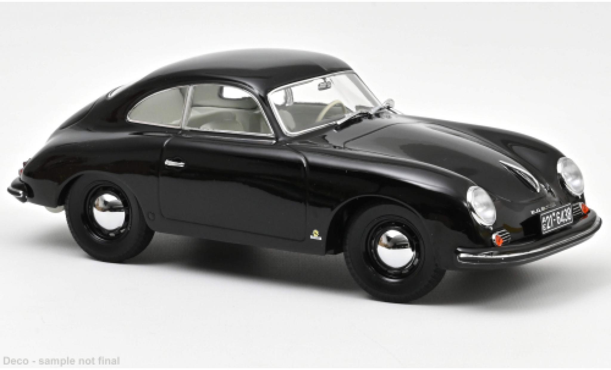 Porsche 356 1/18 Norev zwart 1952 modelauto