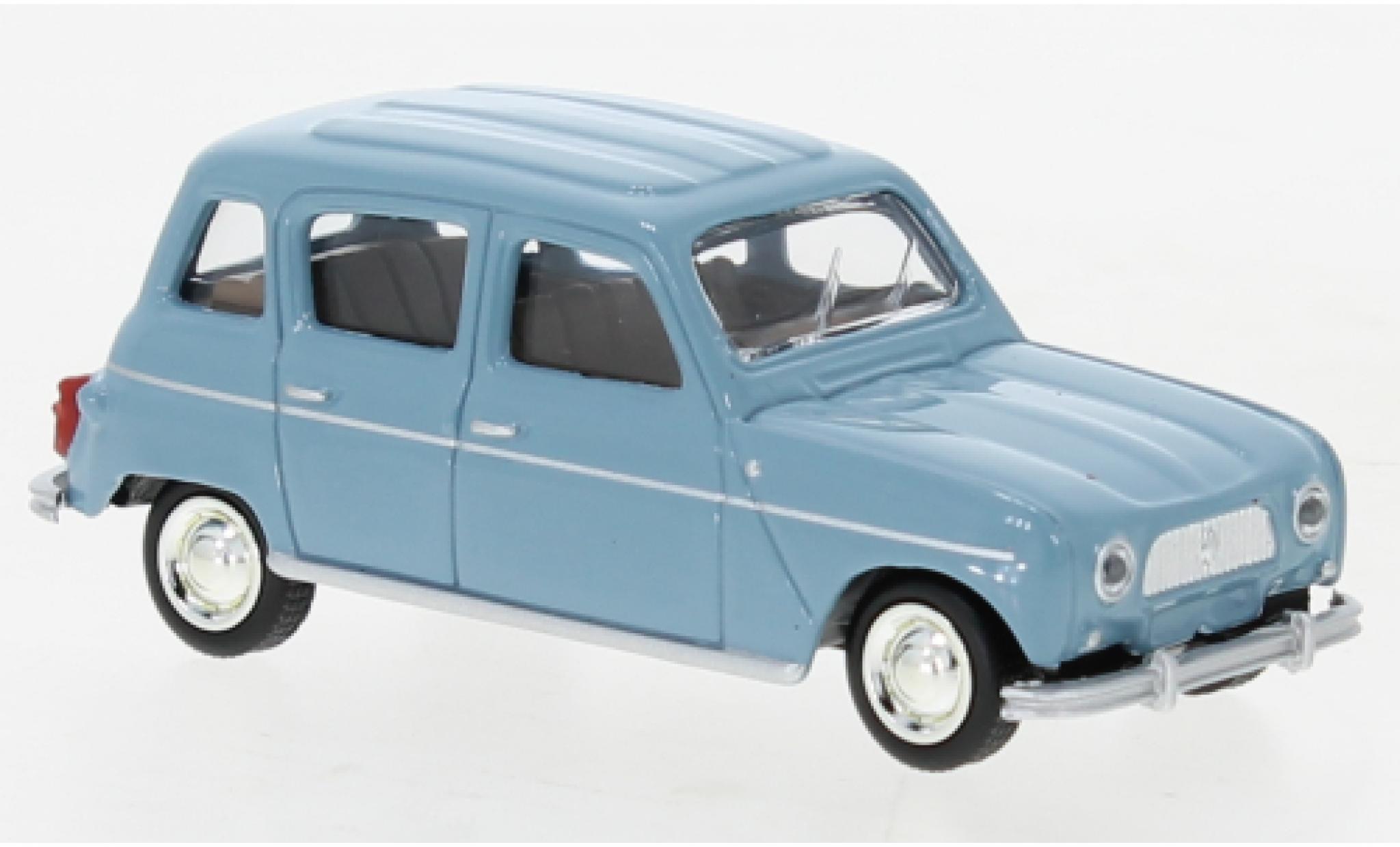 Renault 4 1/64 Norev L blauw 1966 modelauto