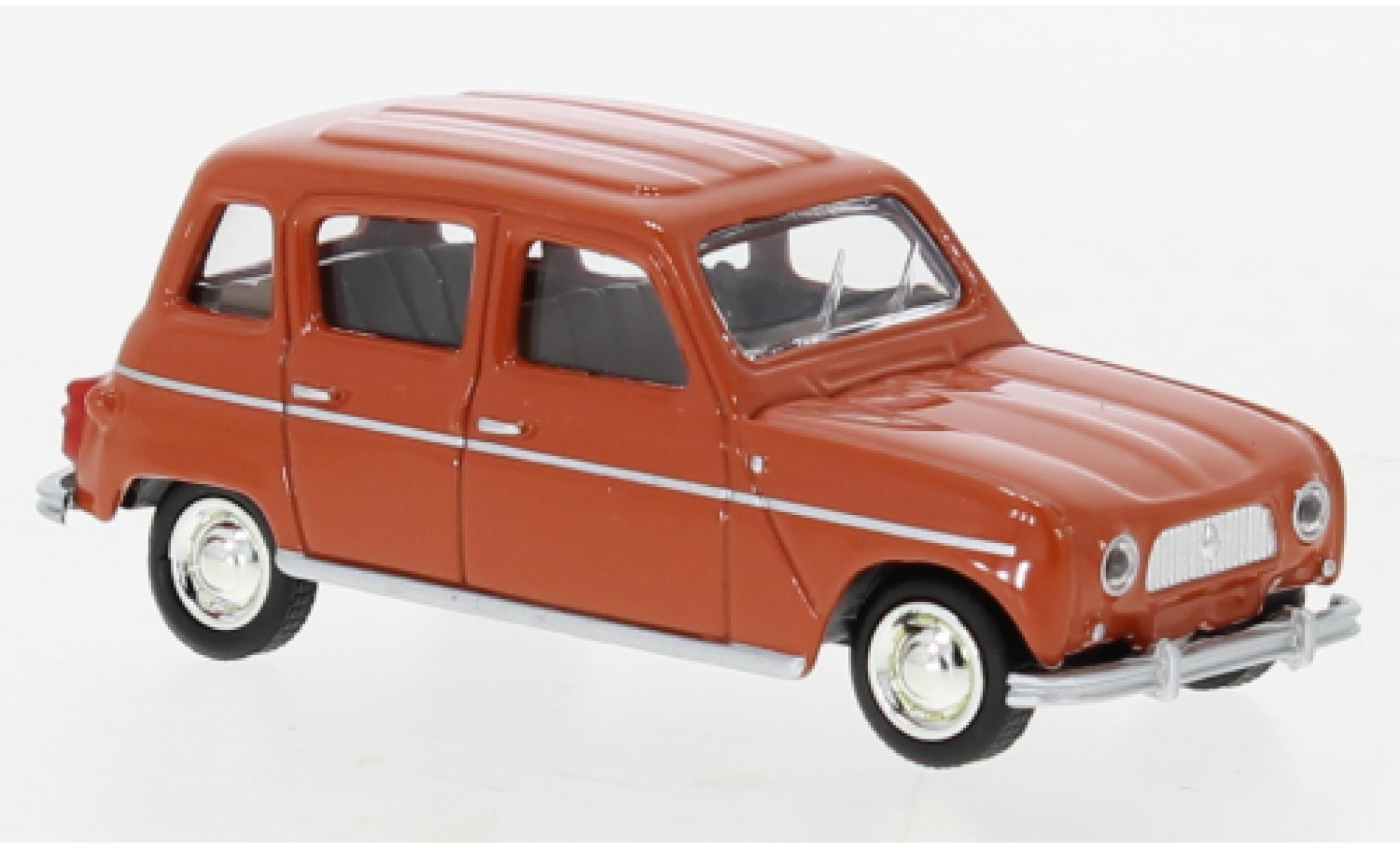 Renault 4 1/64 Norev L rood 1966 modelauto