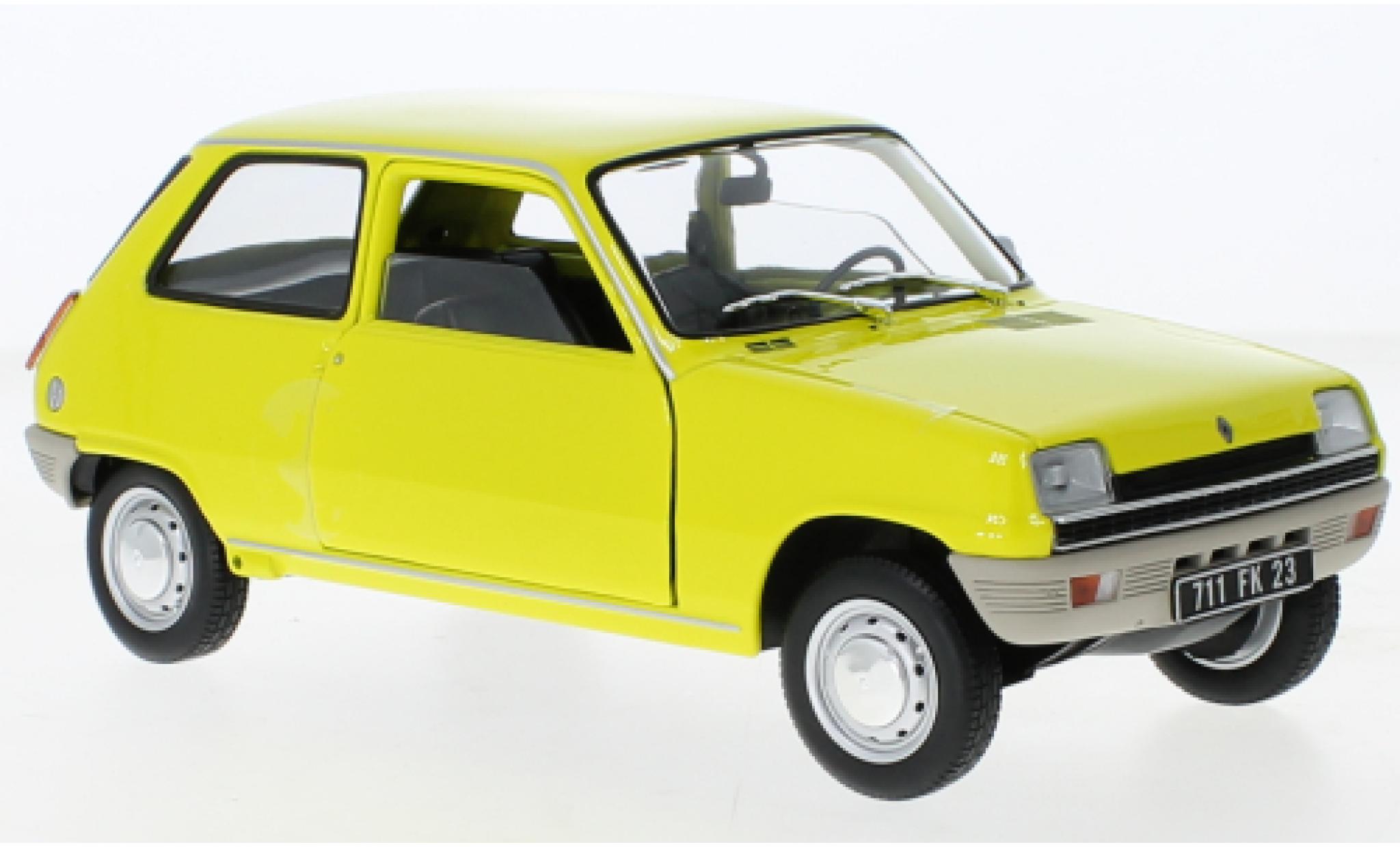 Renault 5 1/18 Norev geel 1974 modelauto
