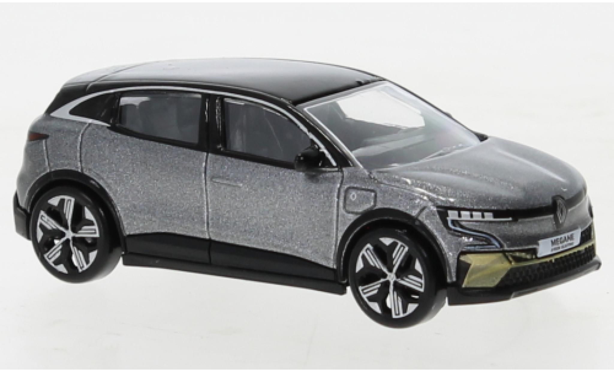 Renault Megane 1/43 Norev E-Tech metallic grijs/zwart 2022 modelauto