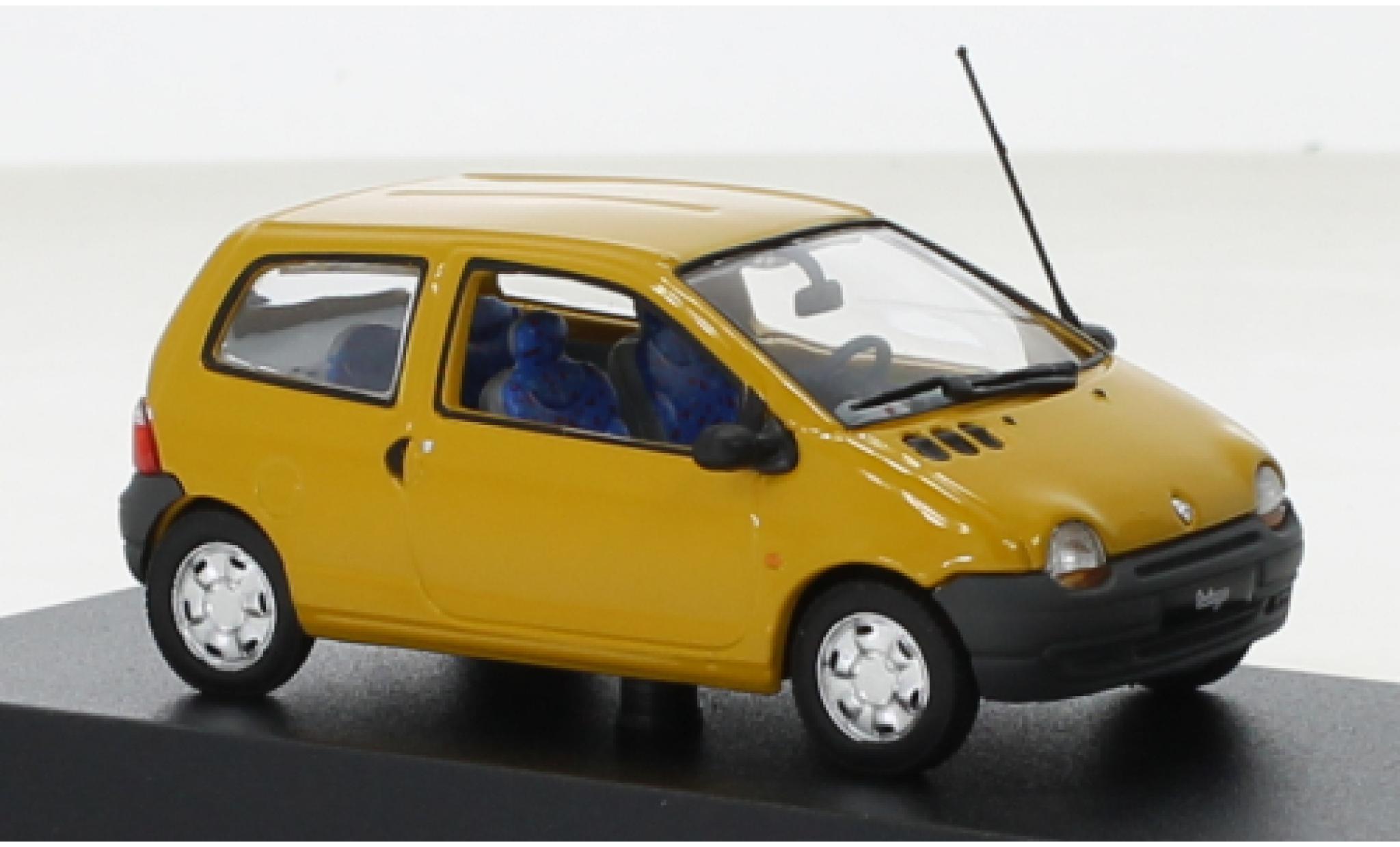 Renault Twingo 1/43 Norev geel 1993 modelauto