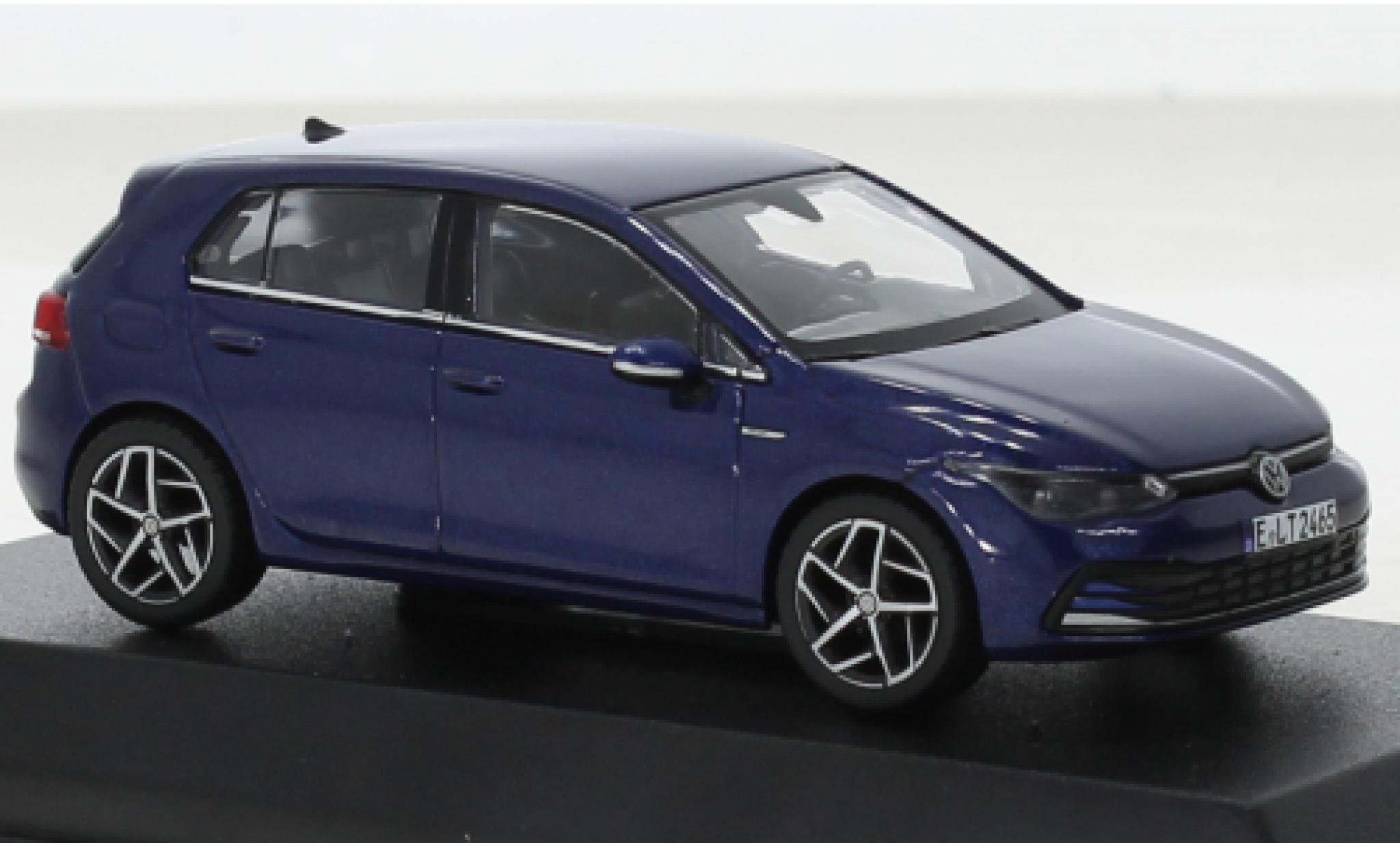 Volkswagen Golf 1/43 Norev VIII metallic blauw 2020 modelauto