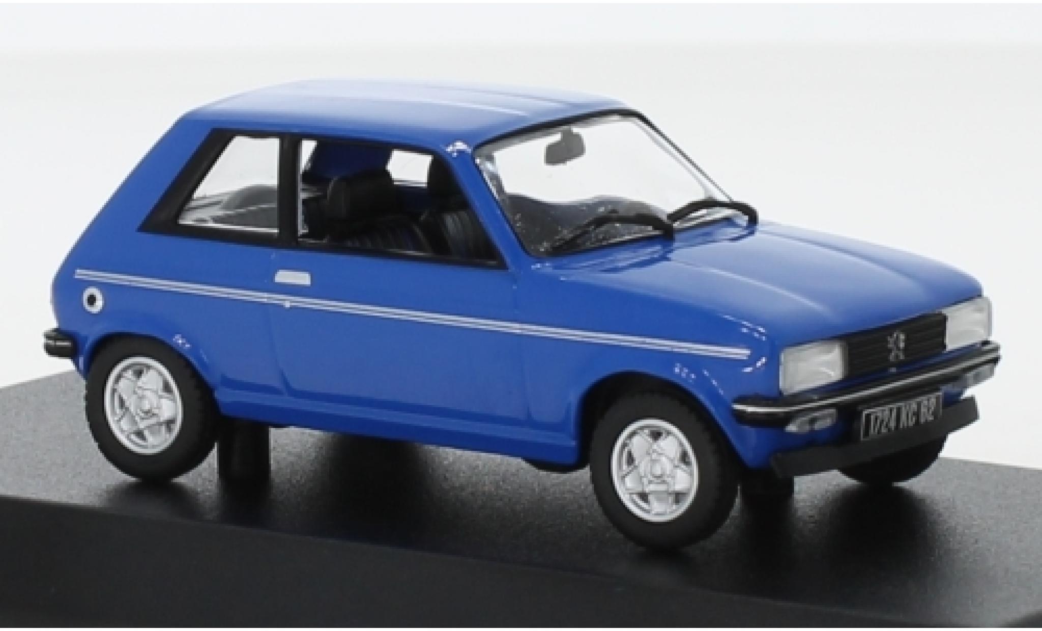 Peugeot 104 1/43 Norev ZS blauw 1979 modelauto