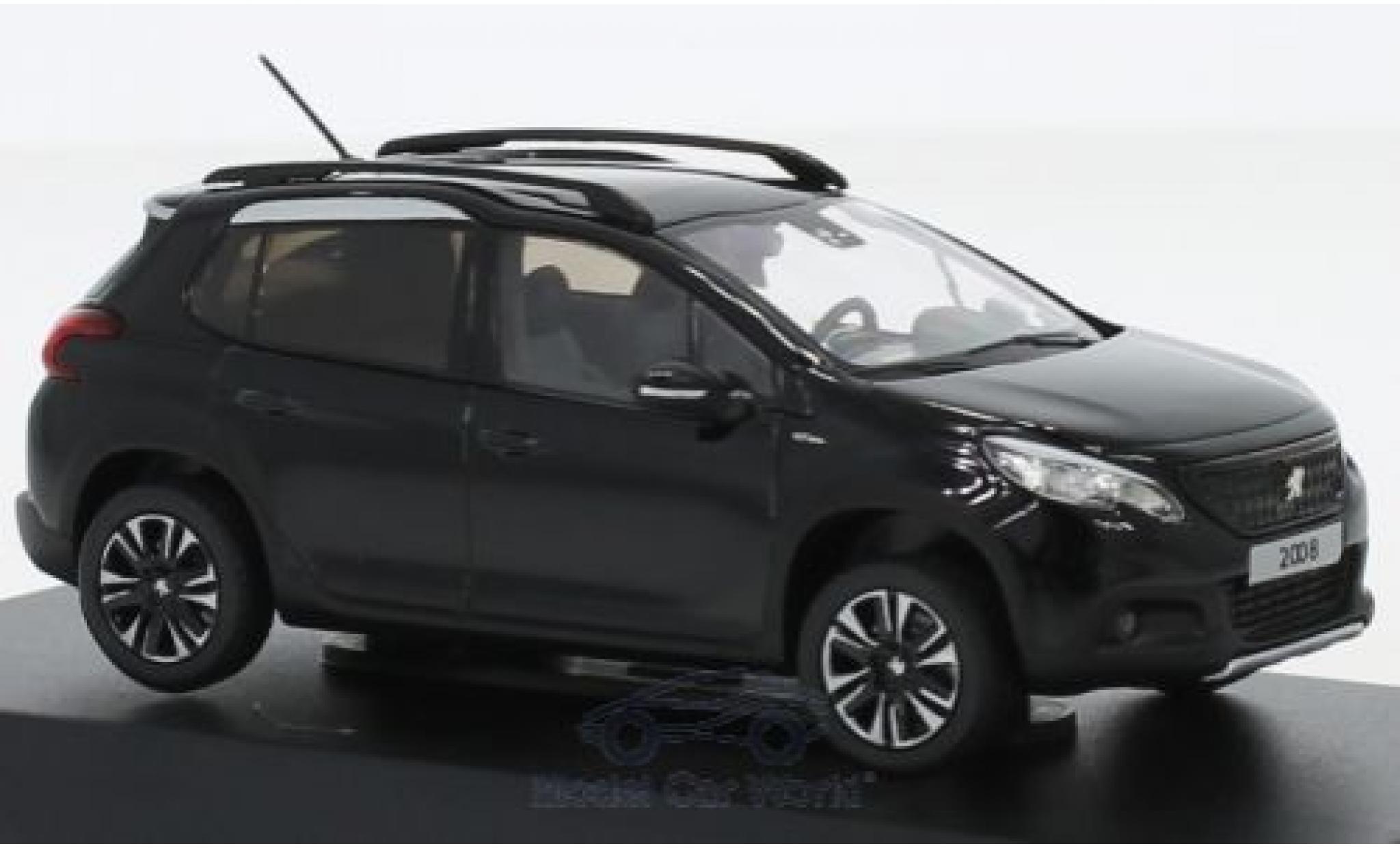 Peugeot 2008 1/43 Norev GT Line zwart 2016 modelauto