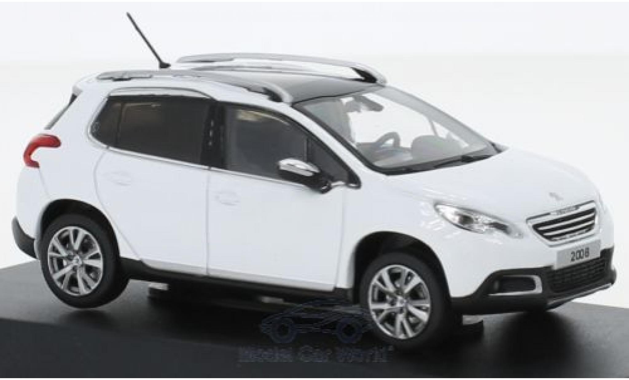 Peugeot 2008 1/43 Norev wit 2013 modelauto