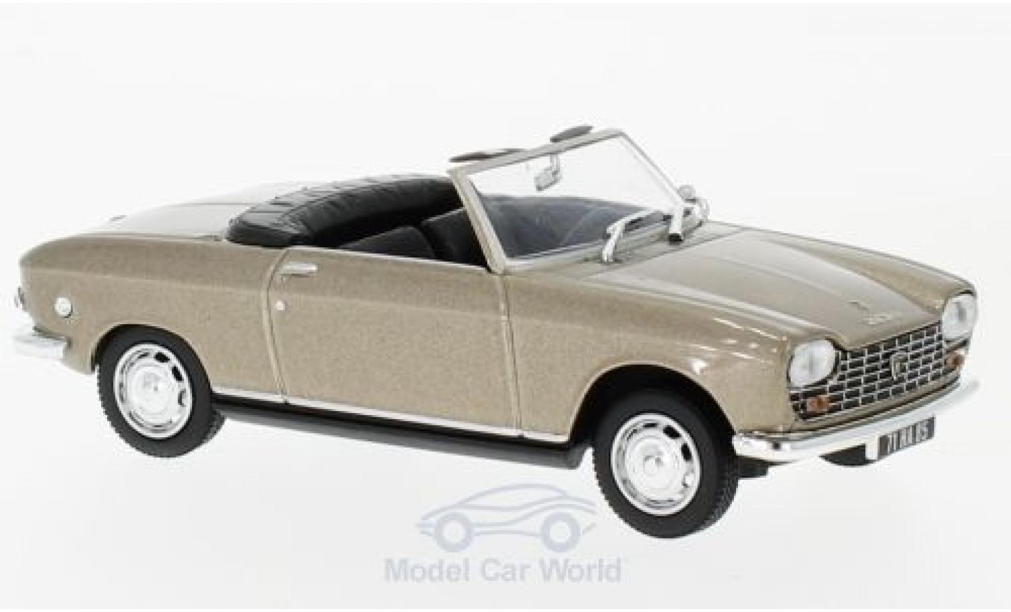 Peugeot 204 Cabriolet 1/43 Norev Cabriolet metallic beige 1967 modelauto