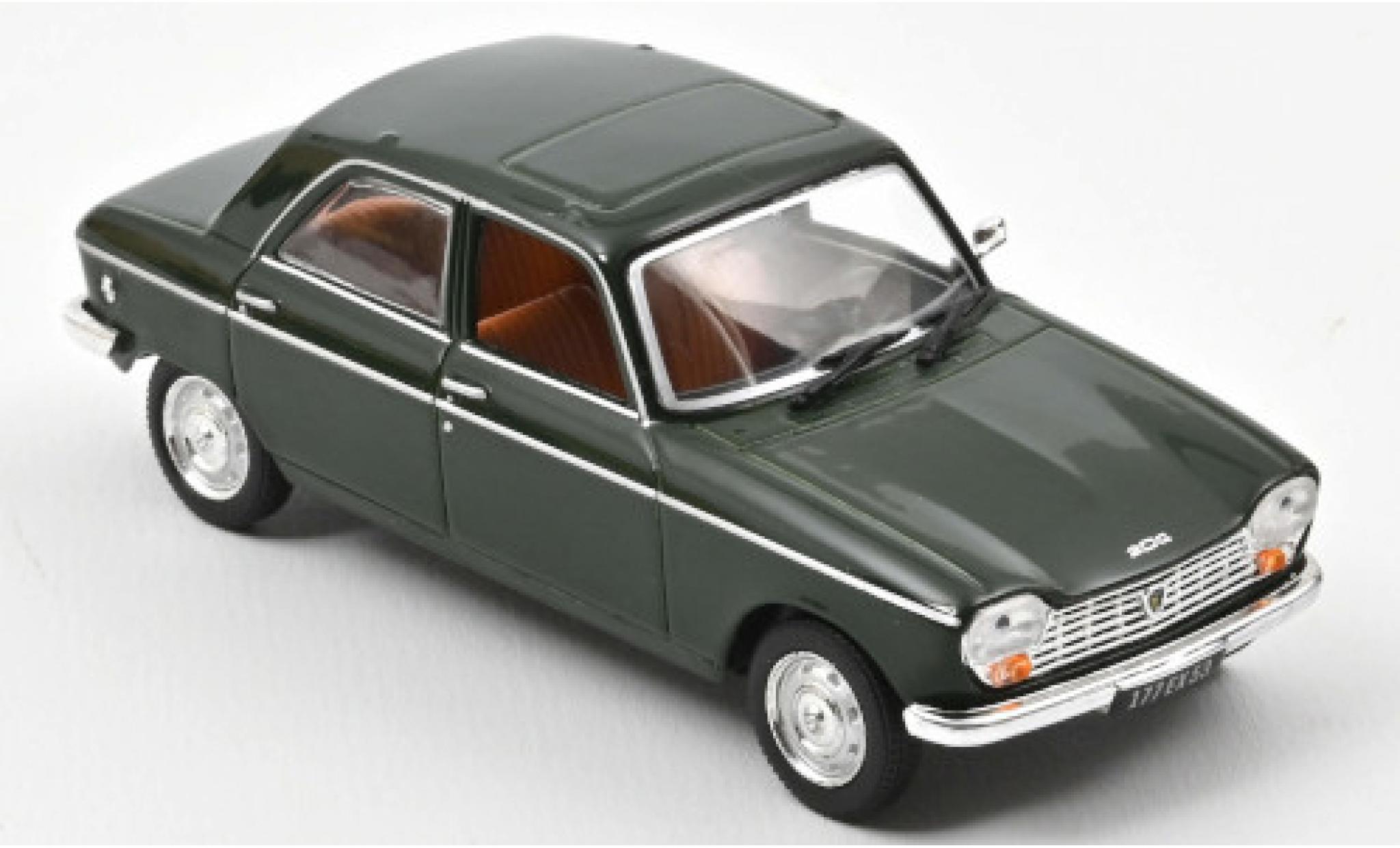 Peugeot 204 1/43 Norev groen 1966 modelauto